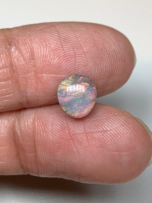 Distant Galaxy. Lightning Ridge Solid Black Opal. 1.28 Ct