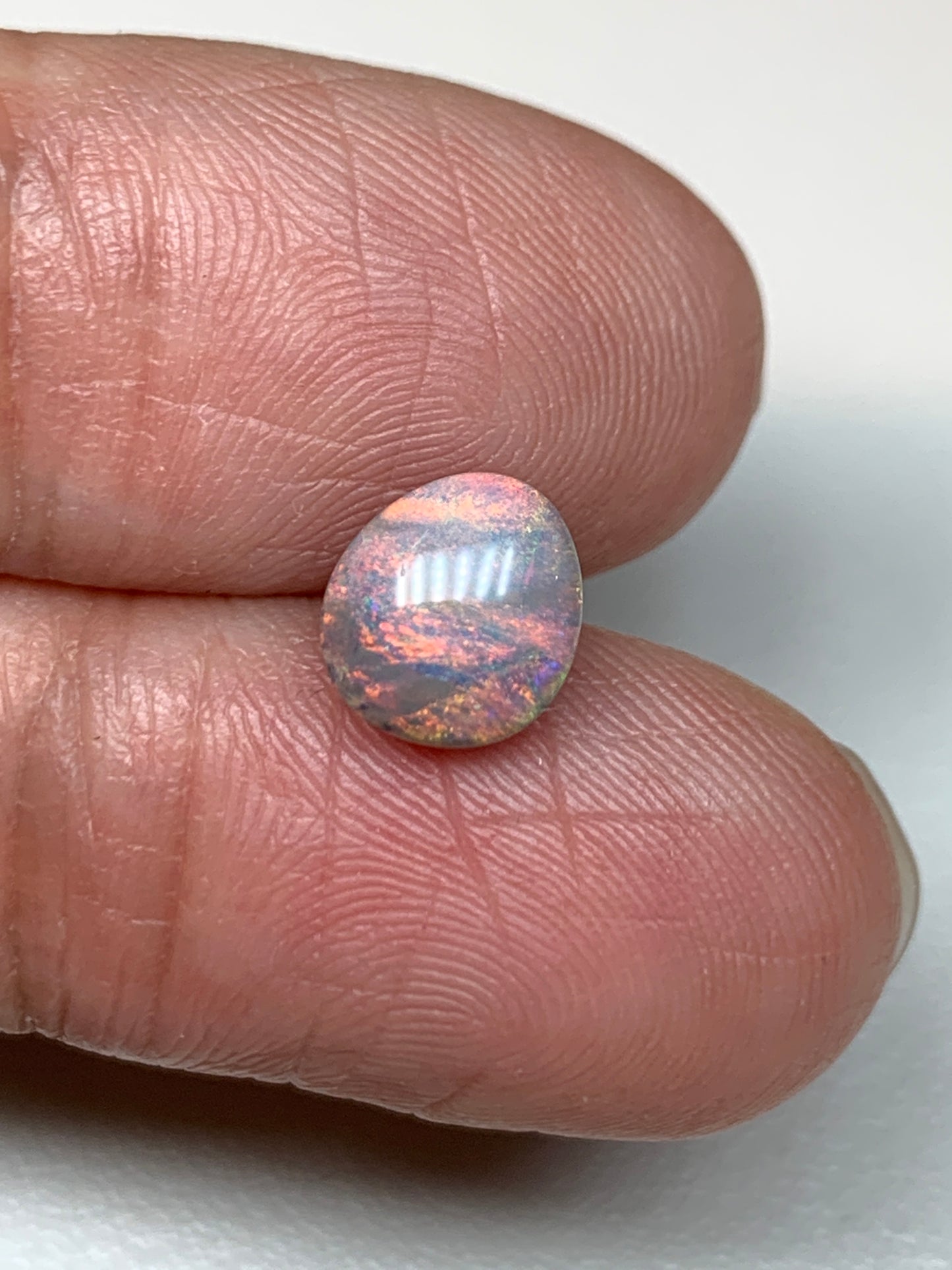 Distant Galaxy. Lightning Ridge Solid Black Opal. 1.28 Ct