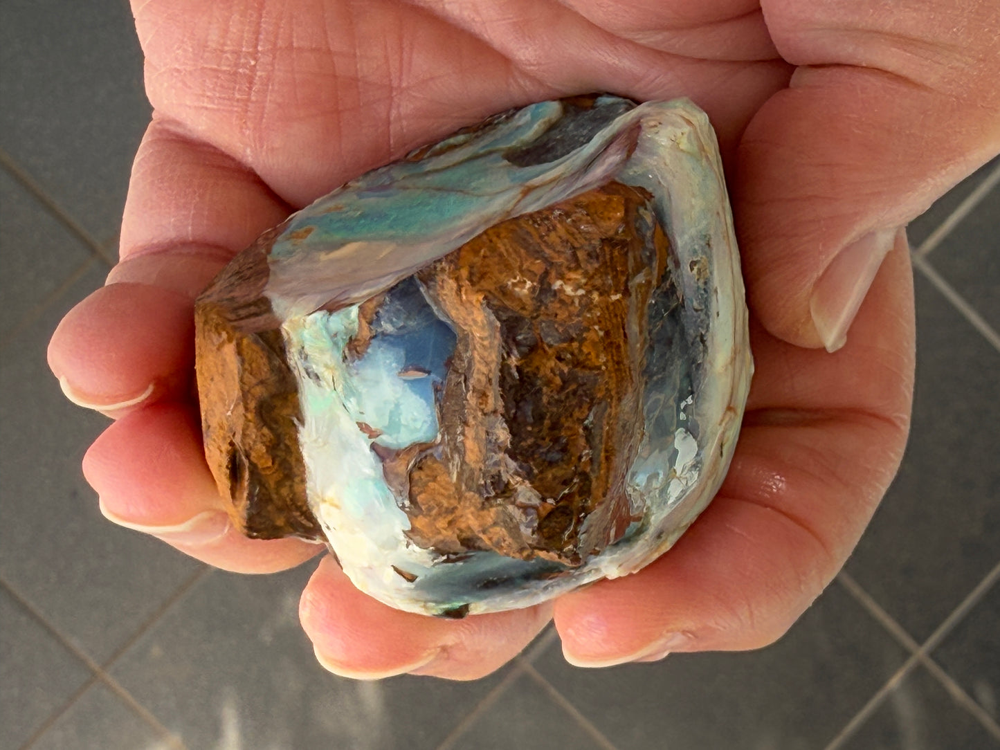Gemstone Quality. Rough Boulder Opal. 288 Grams