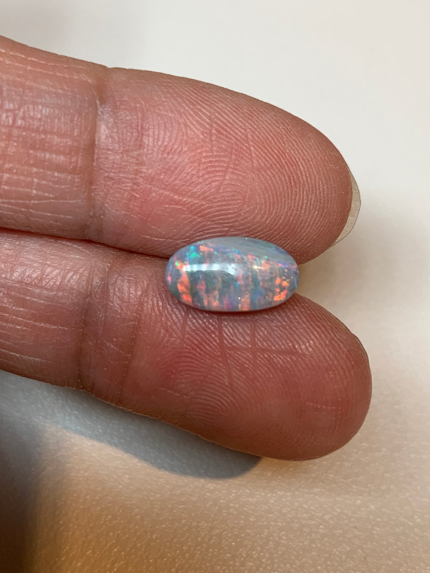Colour Stripes. Lightning Ridge Opal. 1.40 Ct
