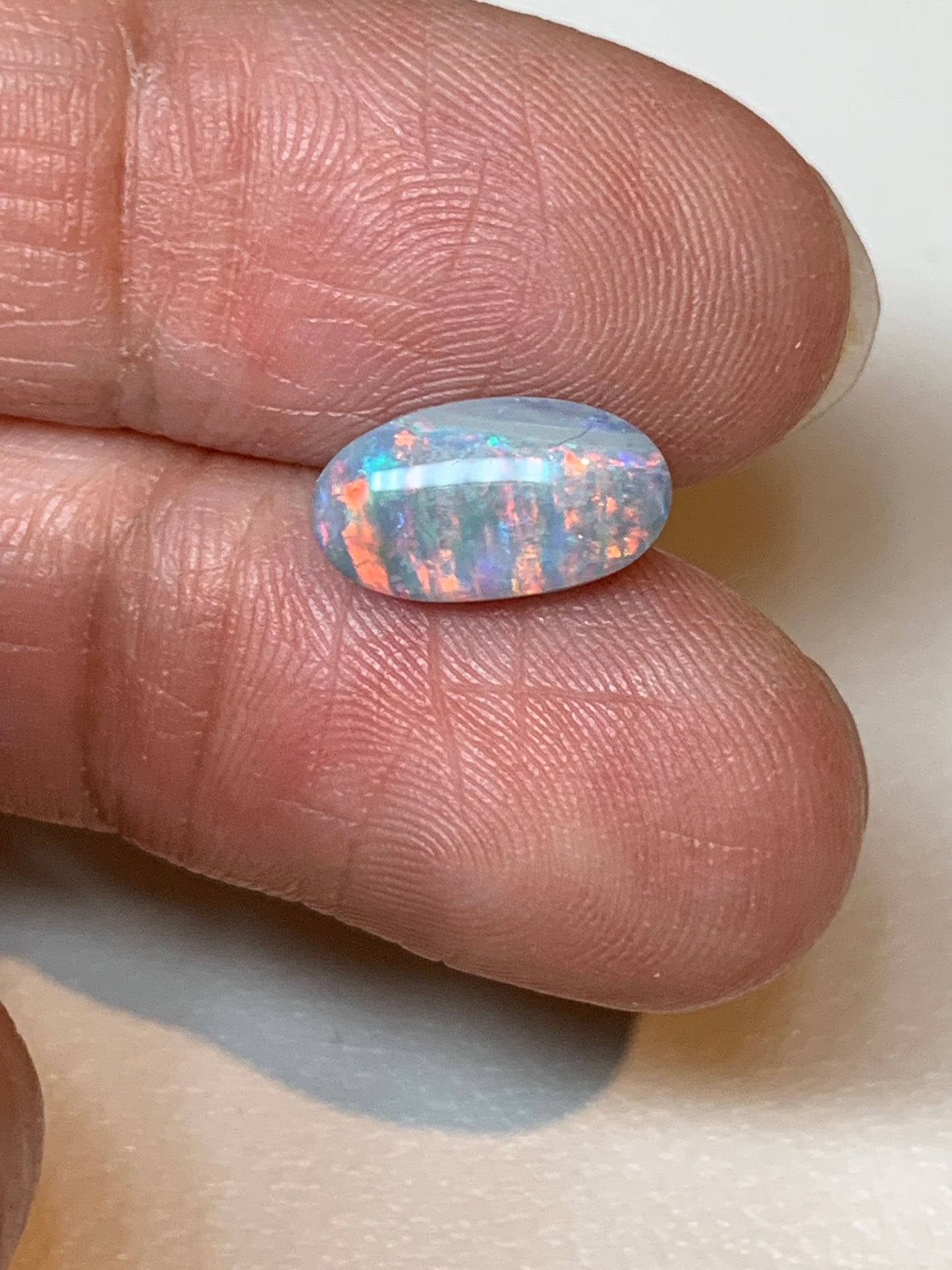 Colour Stripes. Lightning Ridge Opal. 1.40 Ct