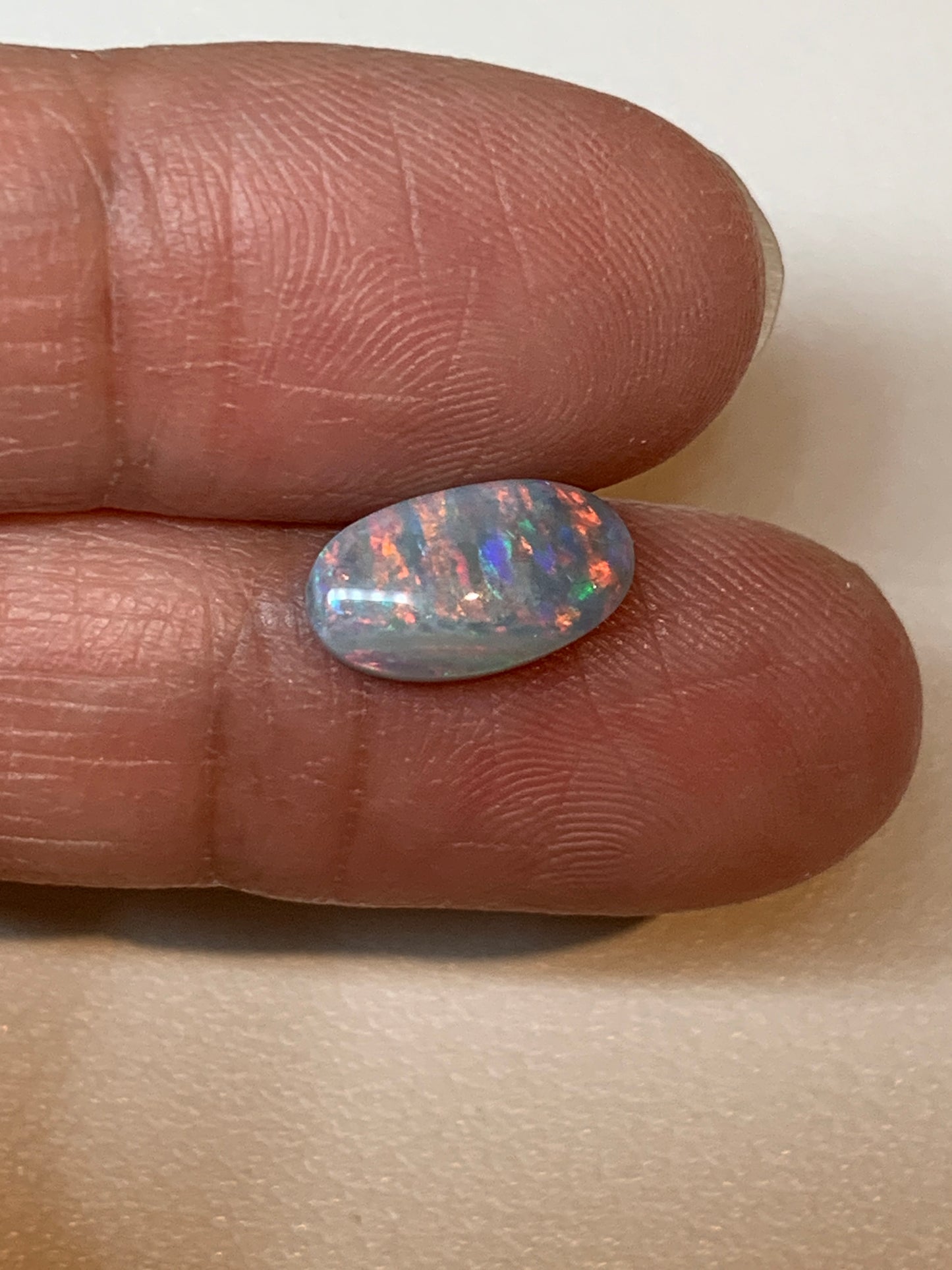Colour Stripes. Lightning Ridge Opal. 1.40 Ct