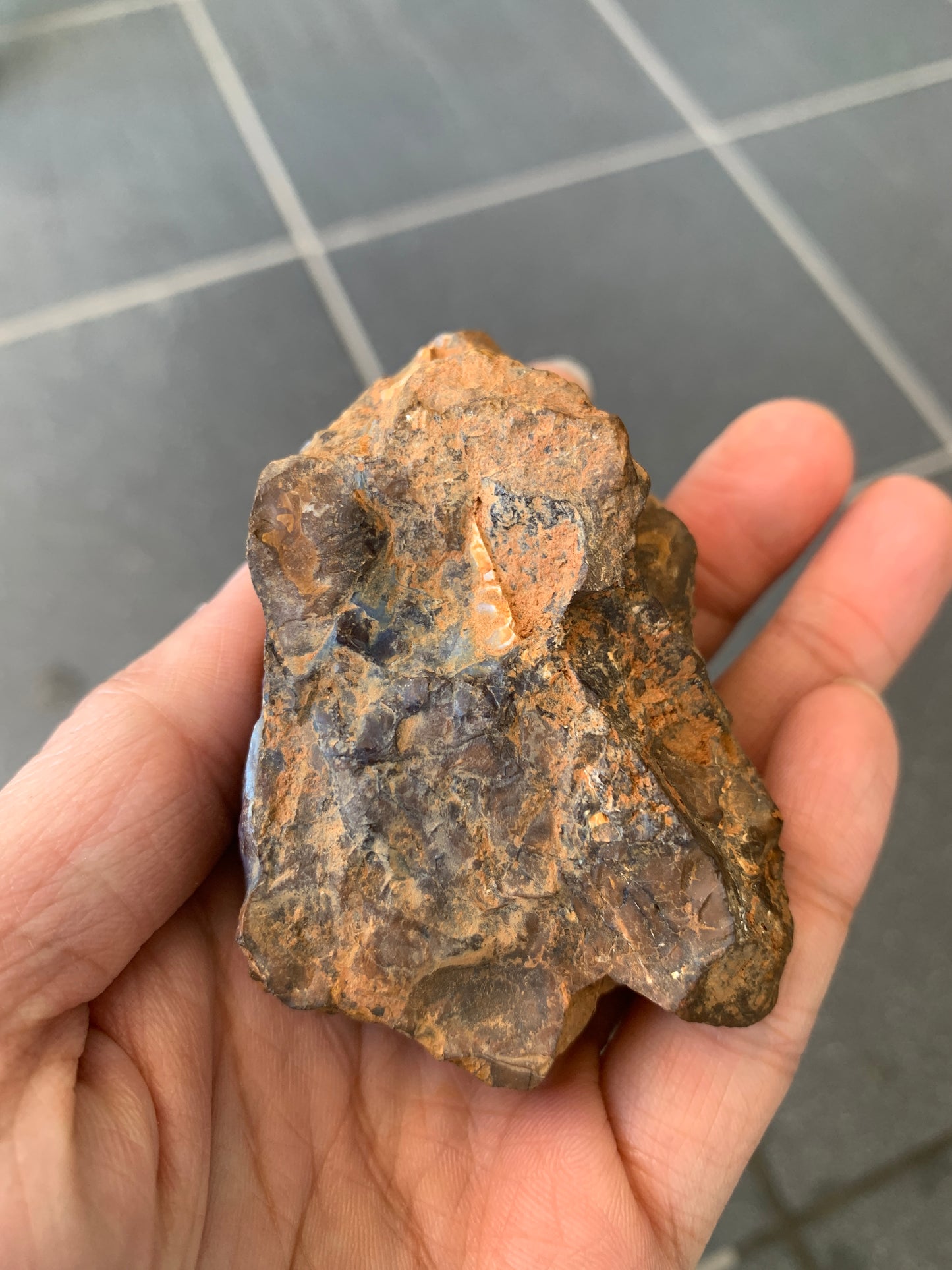 Dusky Blue. Rough Boulder Opal Rock. 184 Grams