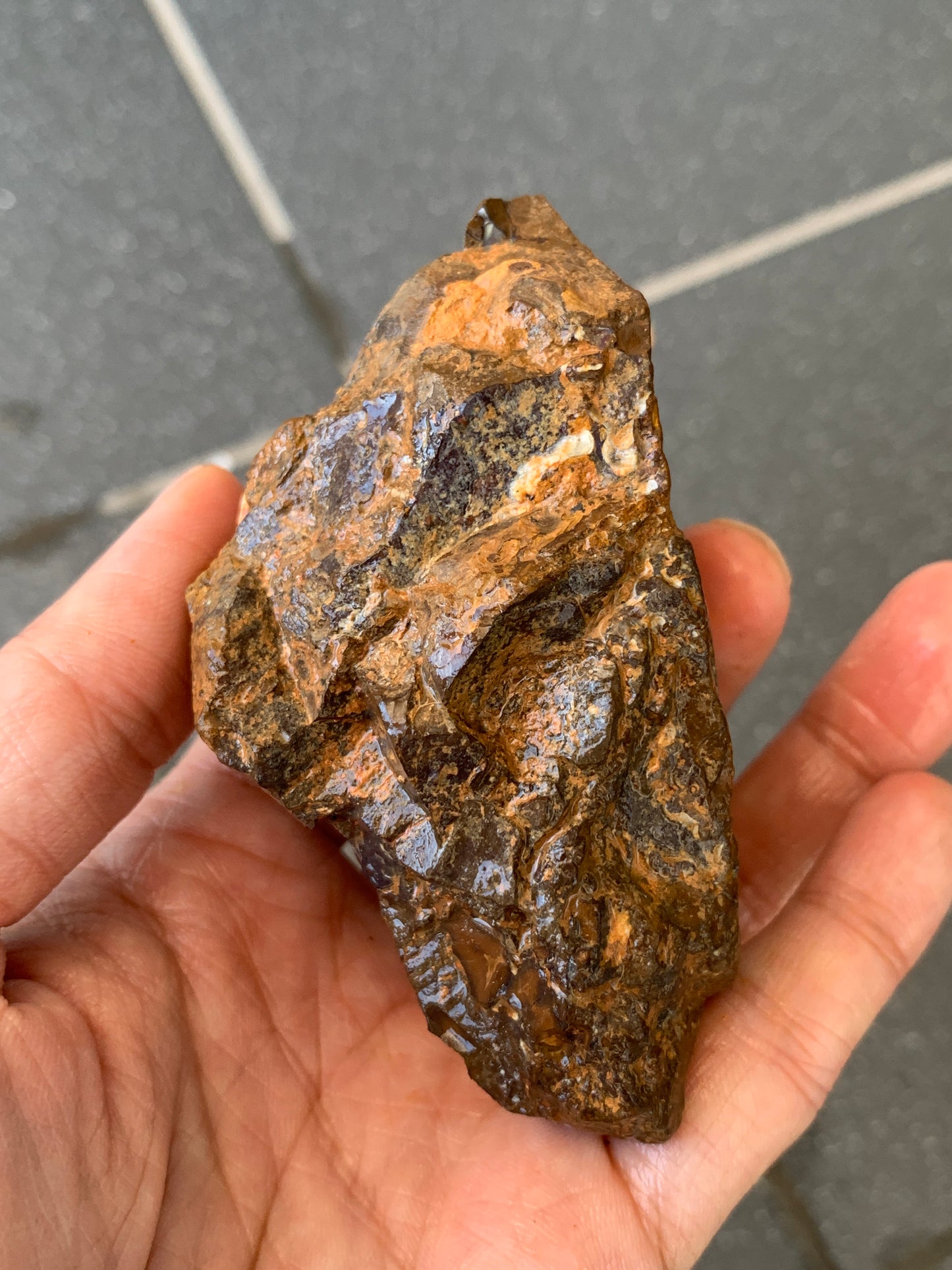Dusky Blue. Rough Boulder Opal Rock. 184 Grams