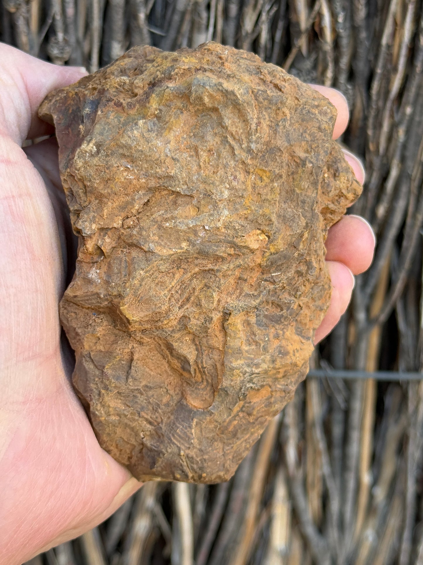 Double Seams. Rough Boulder Opal Rock. 526 Grams
