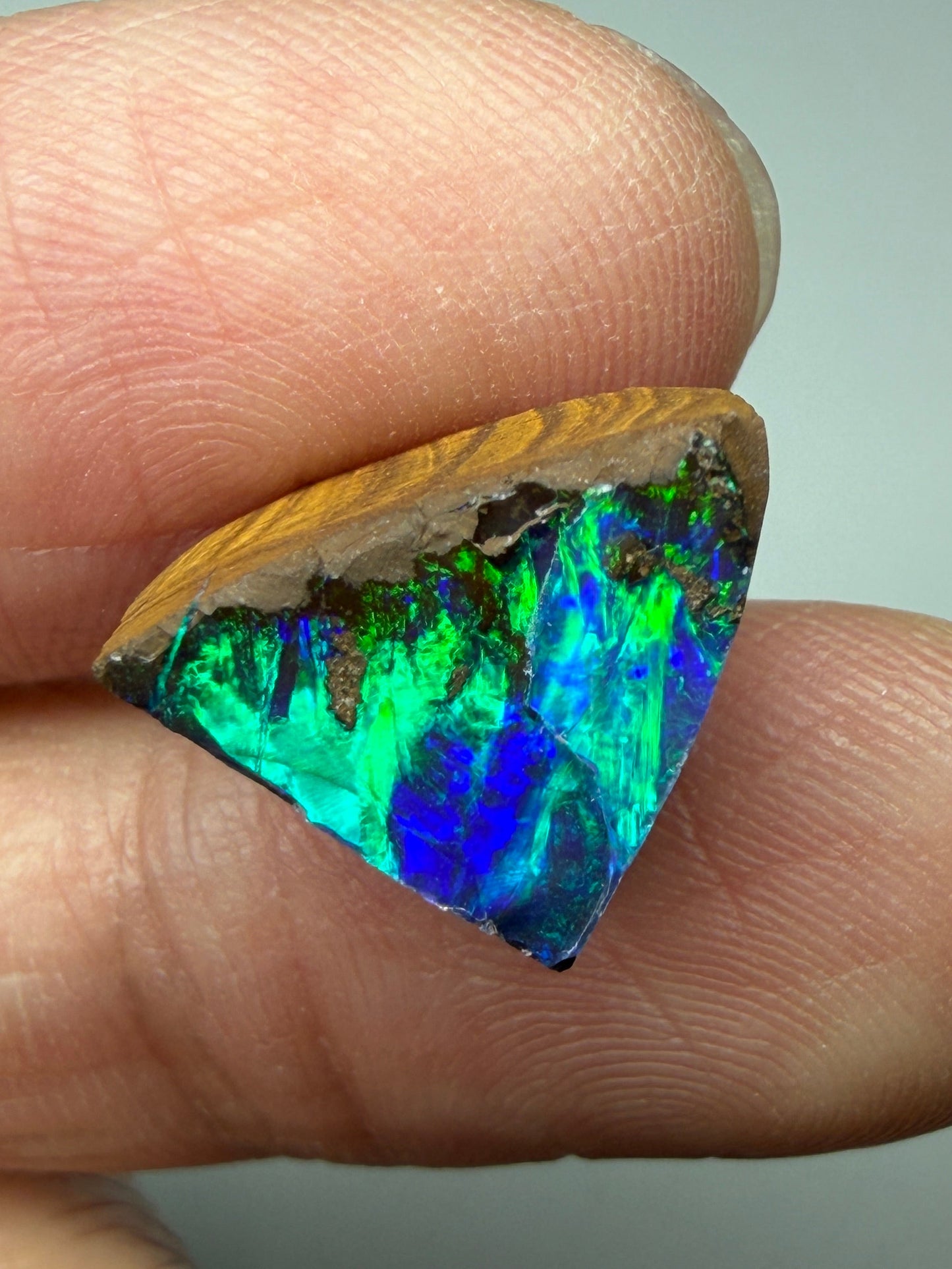 Gem Boulder Opal Natural Single Split. 6.95 Ct