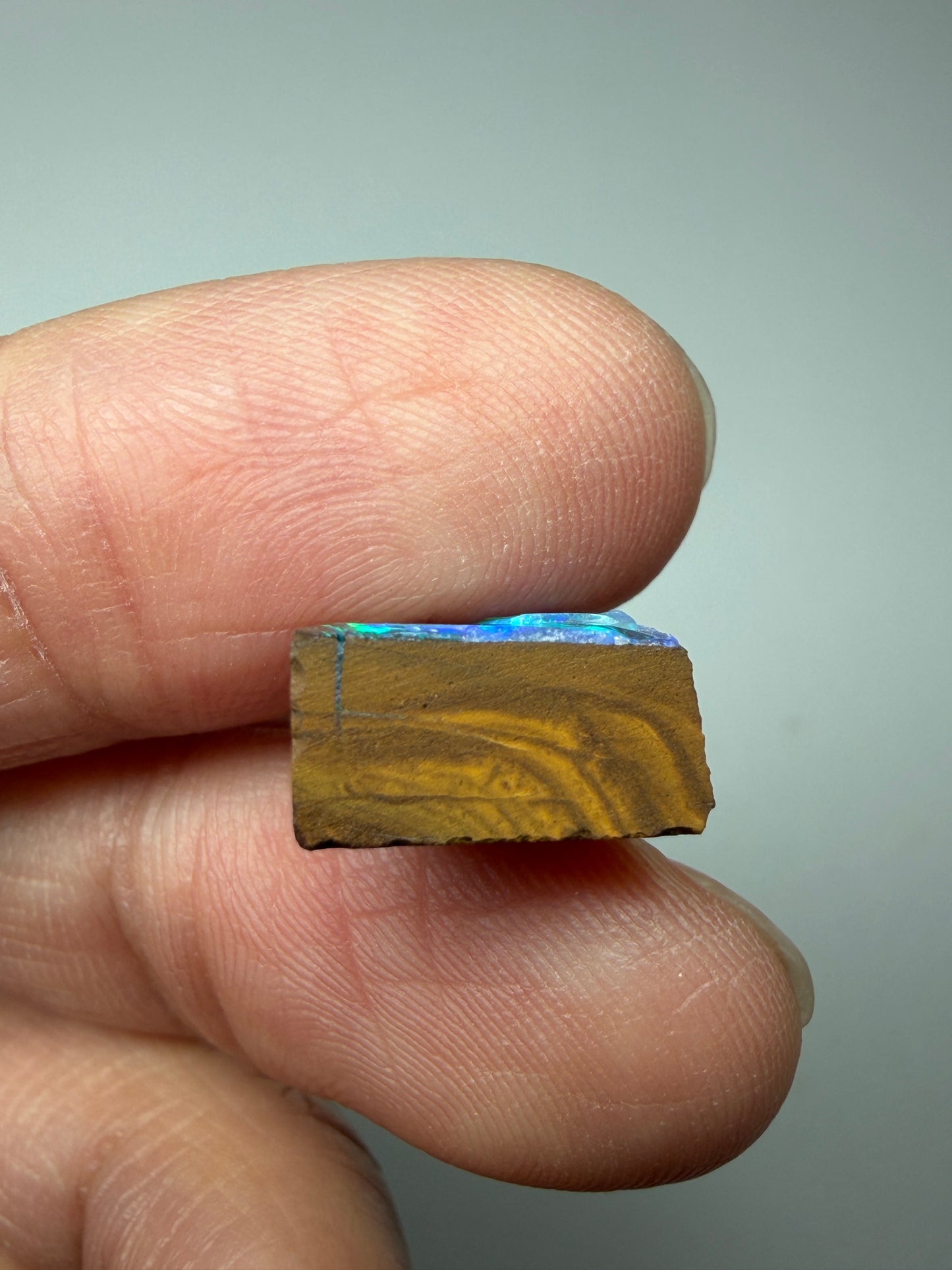 Gem Boulder Opal Natural Single Split. 6.95 Ct