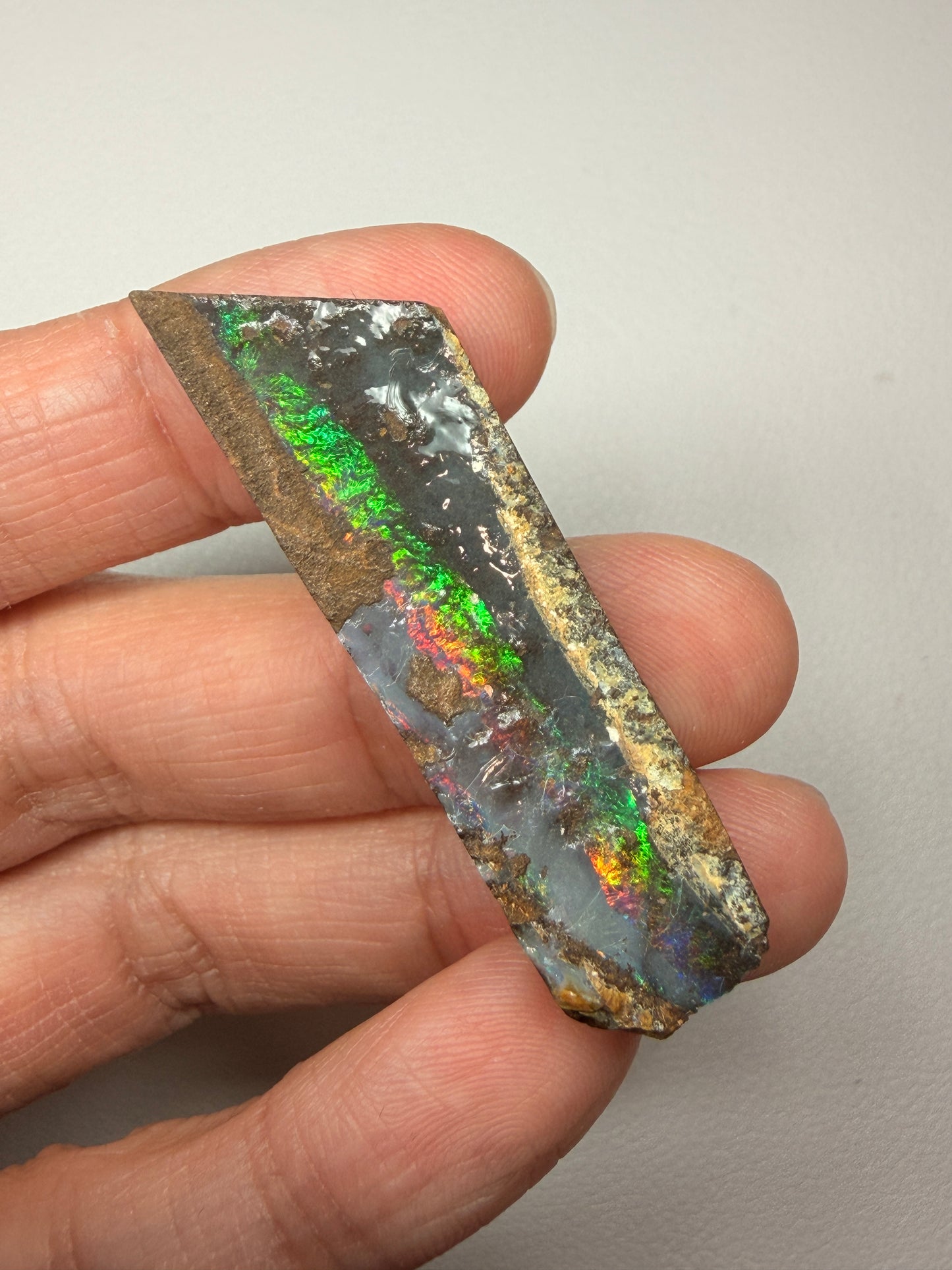 Boulder Opal Natural Single Split. 49.10 Ct