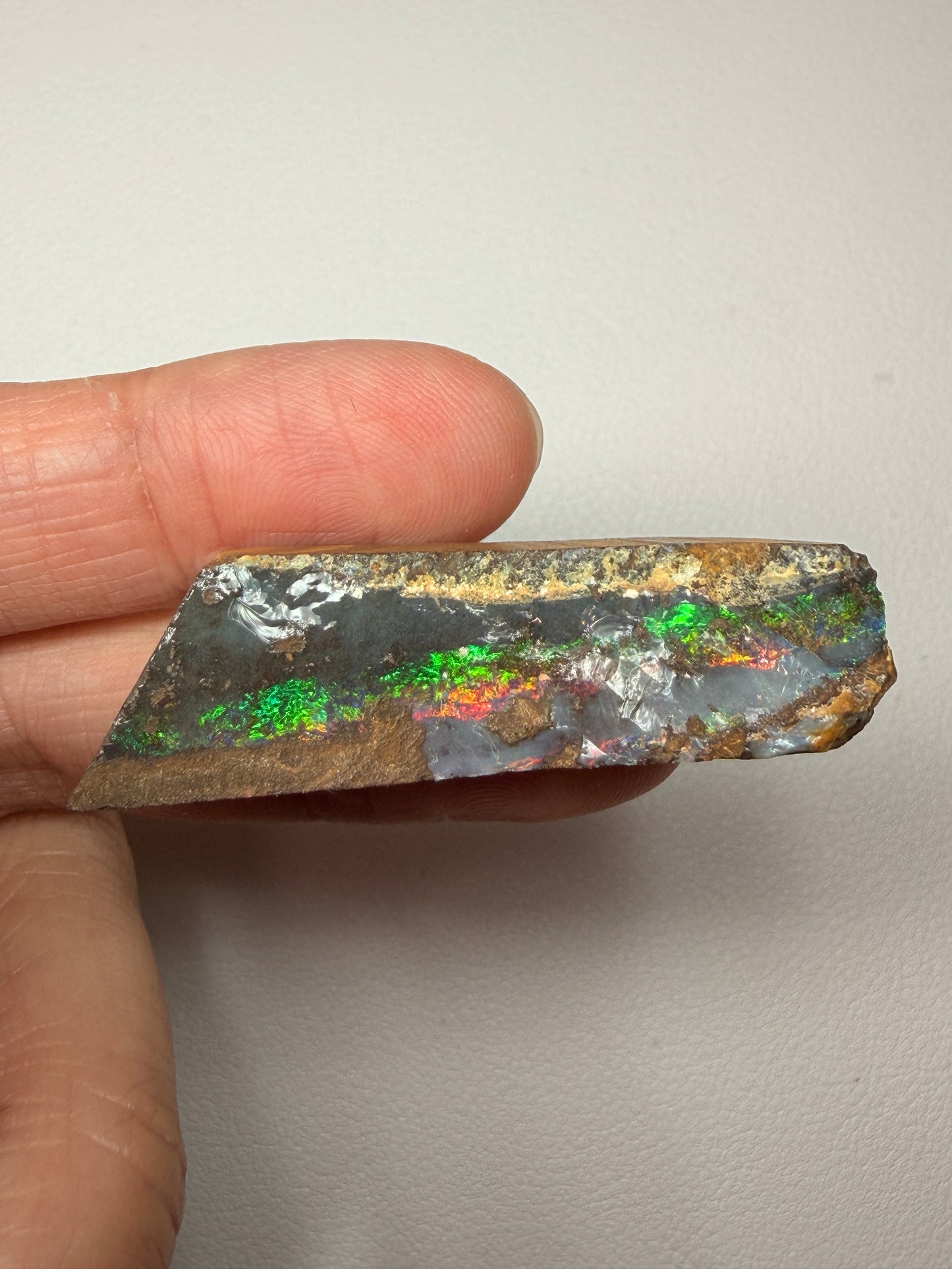 Boulder Opal Natural Single Split. 49.10 Ct