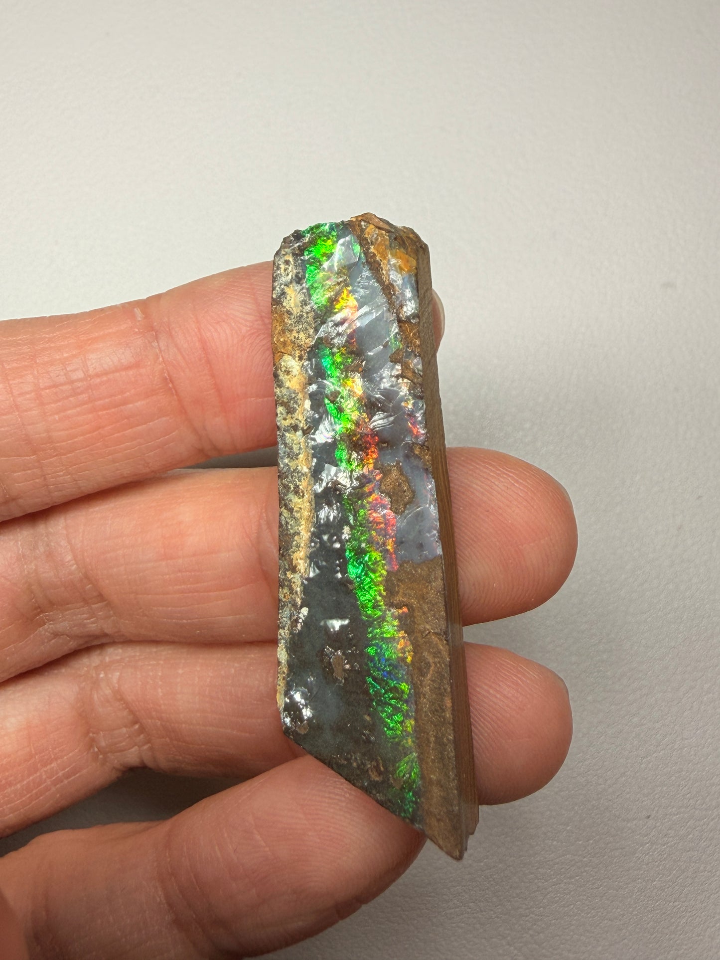 Boulder Opal Natural Single Split. 49.10 Ct