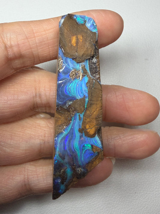 Boulder Opal Natural Single Split. 117.2 Carats