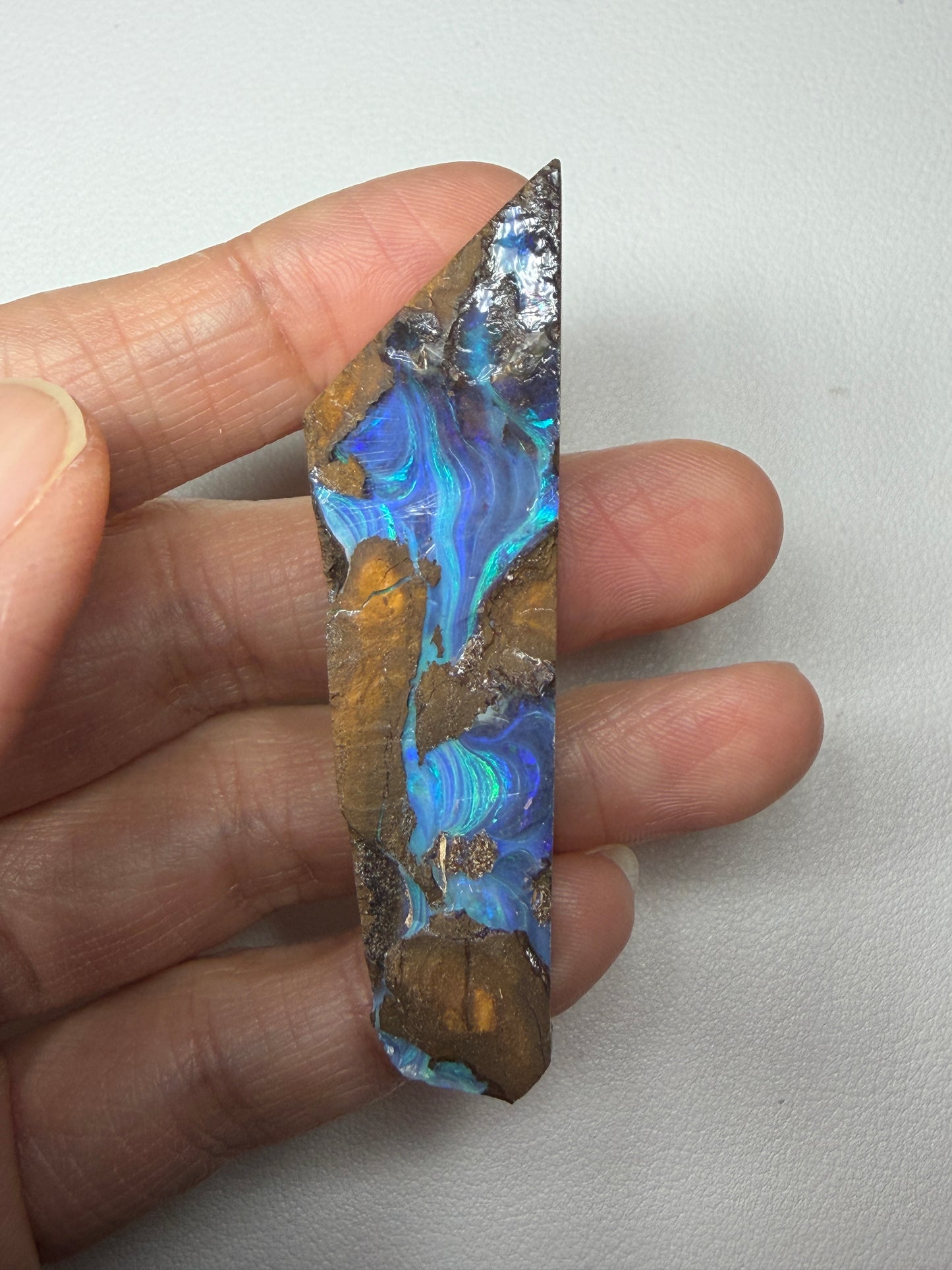 Boulder Opal Natural Single Split. 117.2 Carats