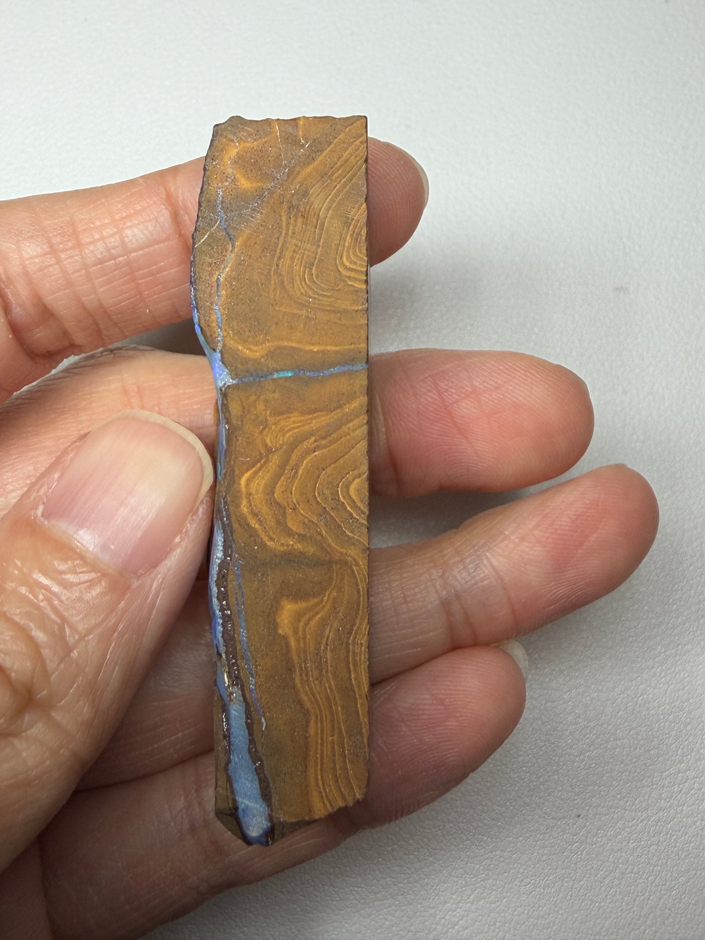 Boulder Opal Natural Single Split. 117.2 Carats
