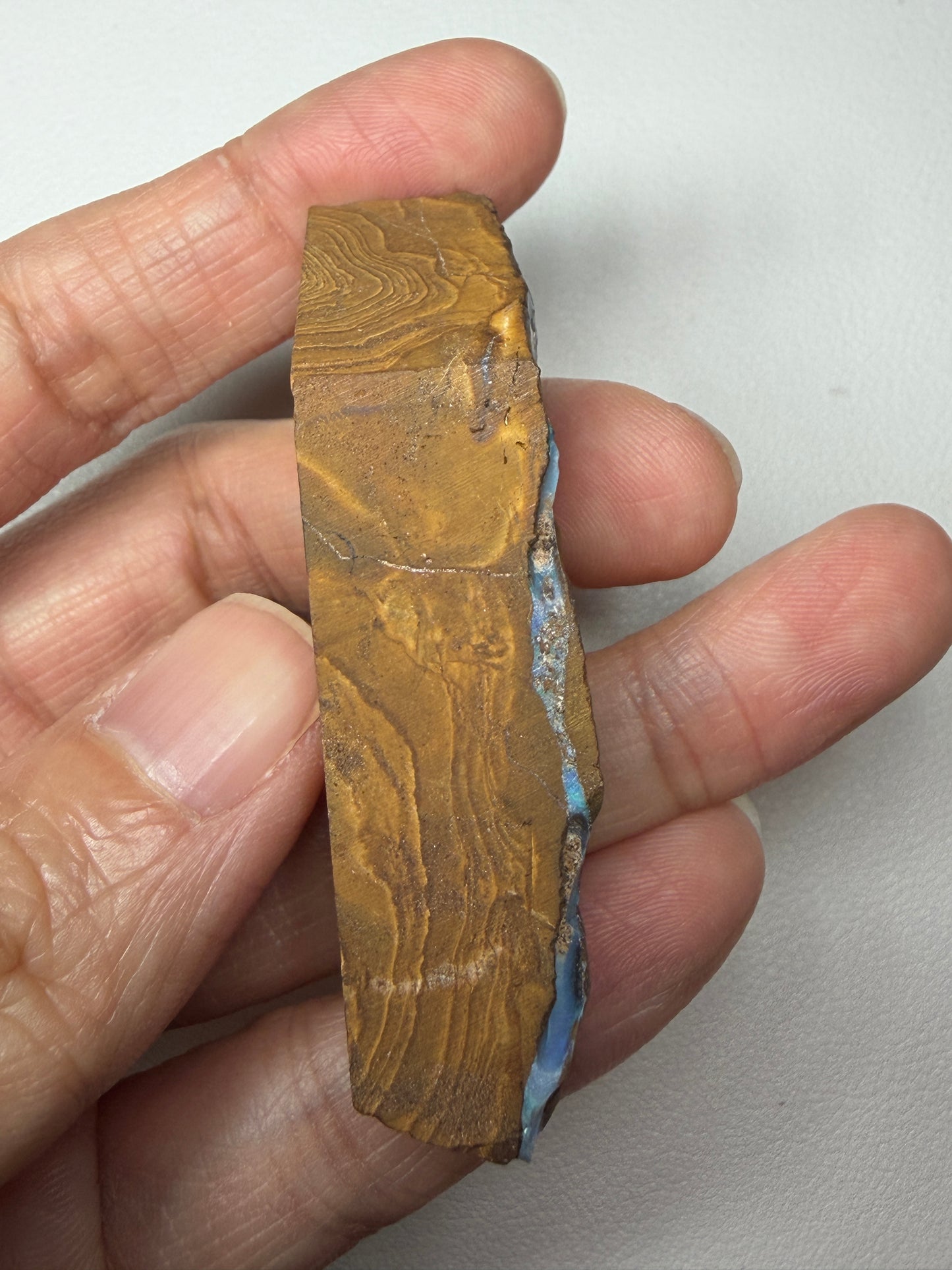 Boulder Opal Natural Single Split. 117.2 Carats