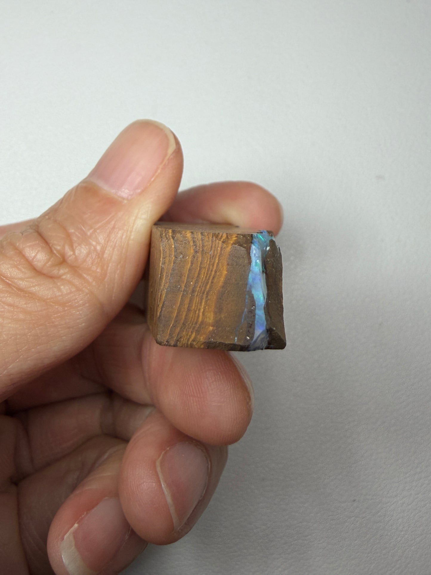 Boulder Opal Natural Single Split. 117.2 Carats