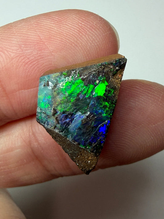 Boulder Opal Natural Single Split. 12.35 Carats