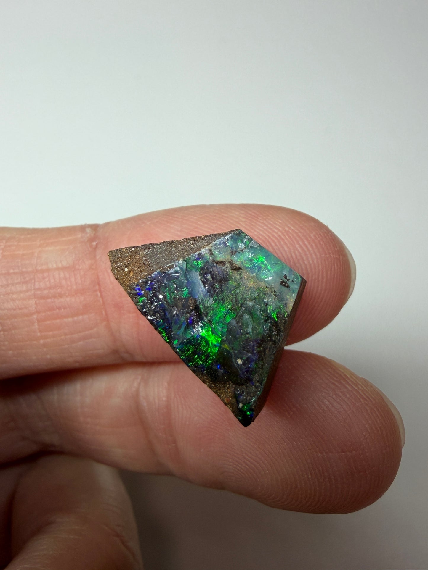 Boulder Opal Natural Single Split. 12.35 Carats