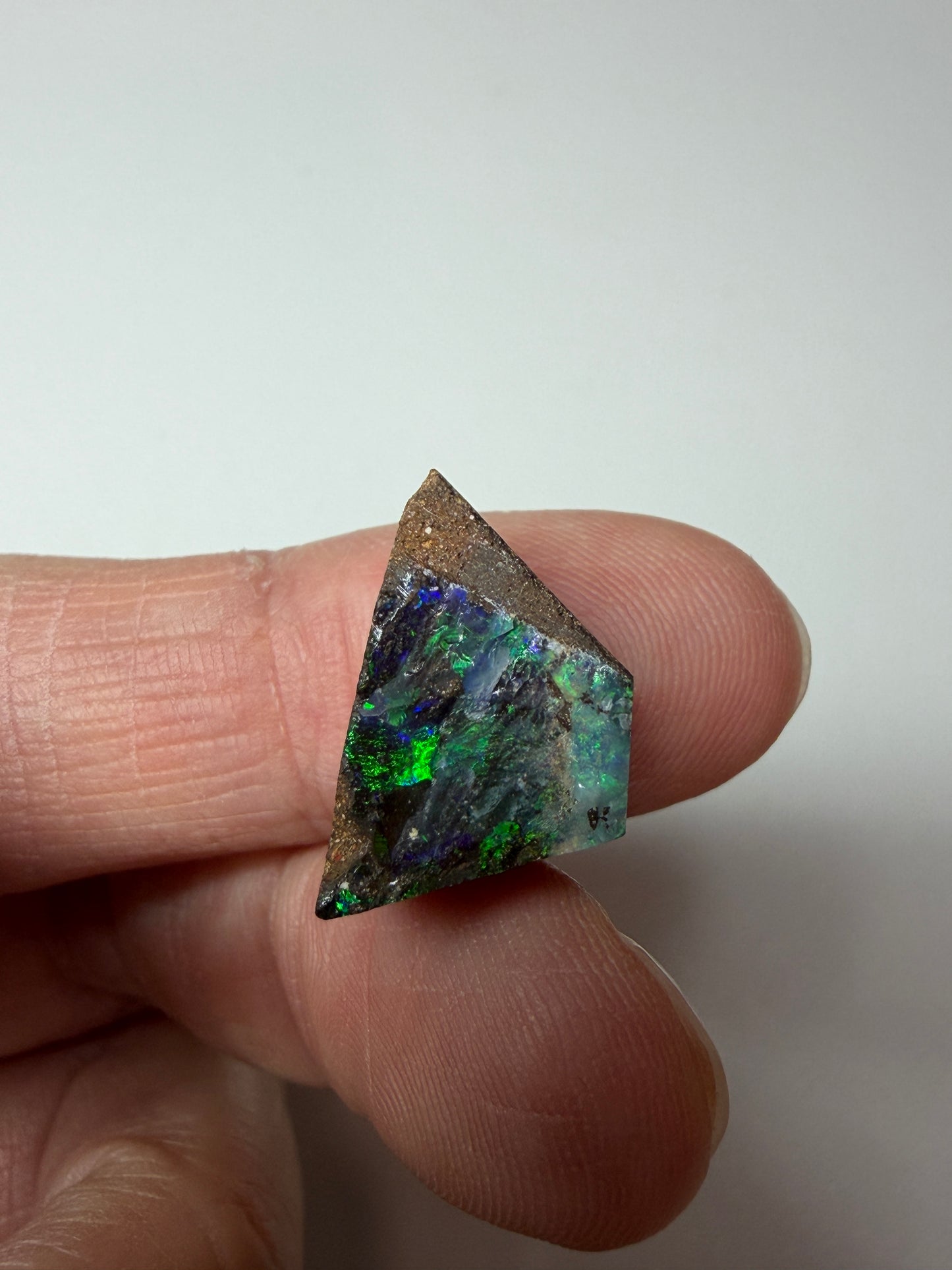 Boulder Opal Natural Single Split. 12.35 Carats