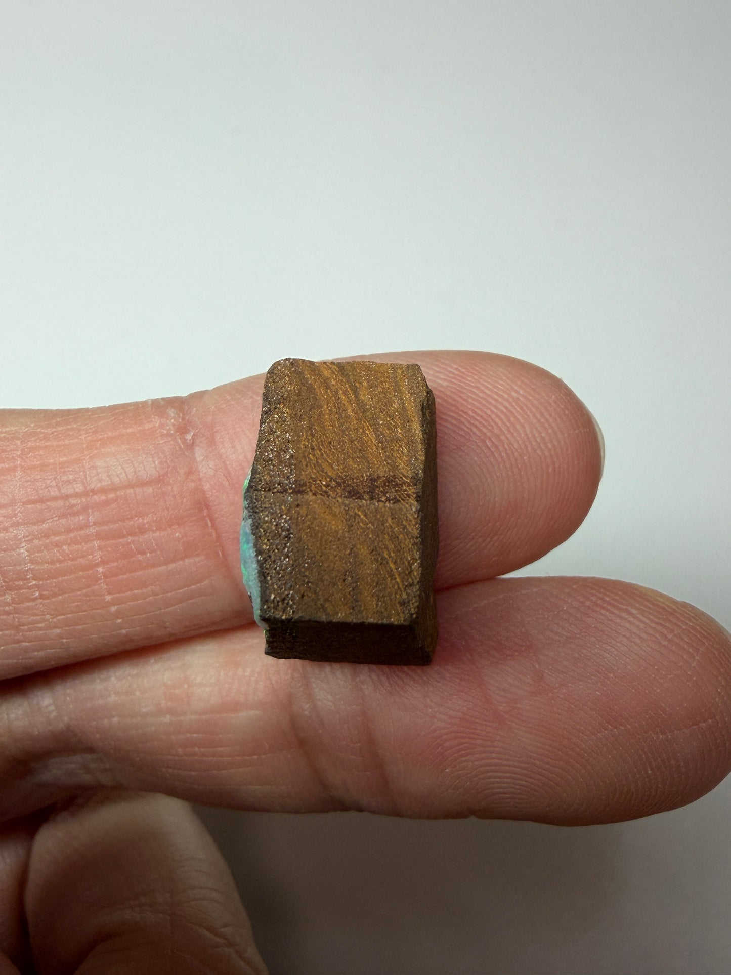 Boulder Opal Natural Single Split. 12.35 Carats