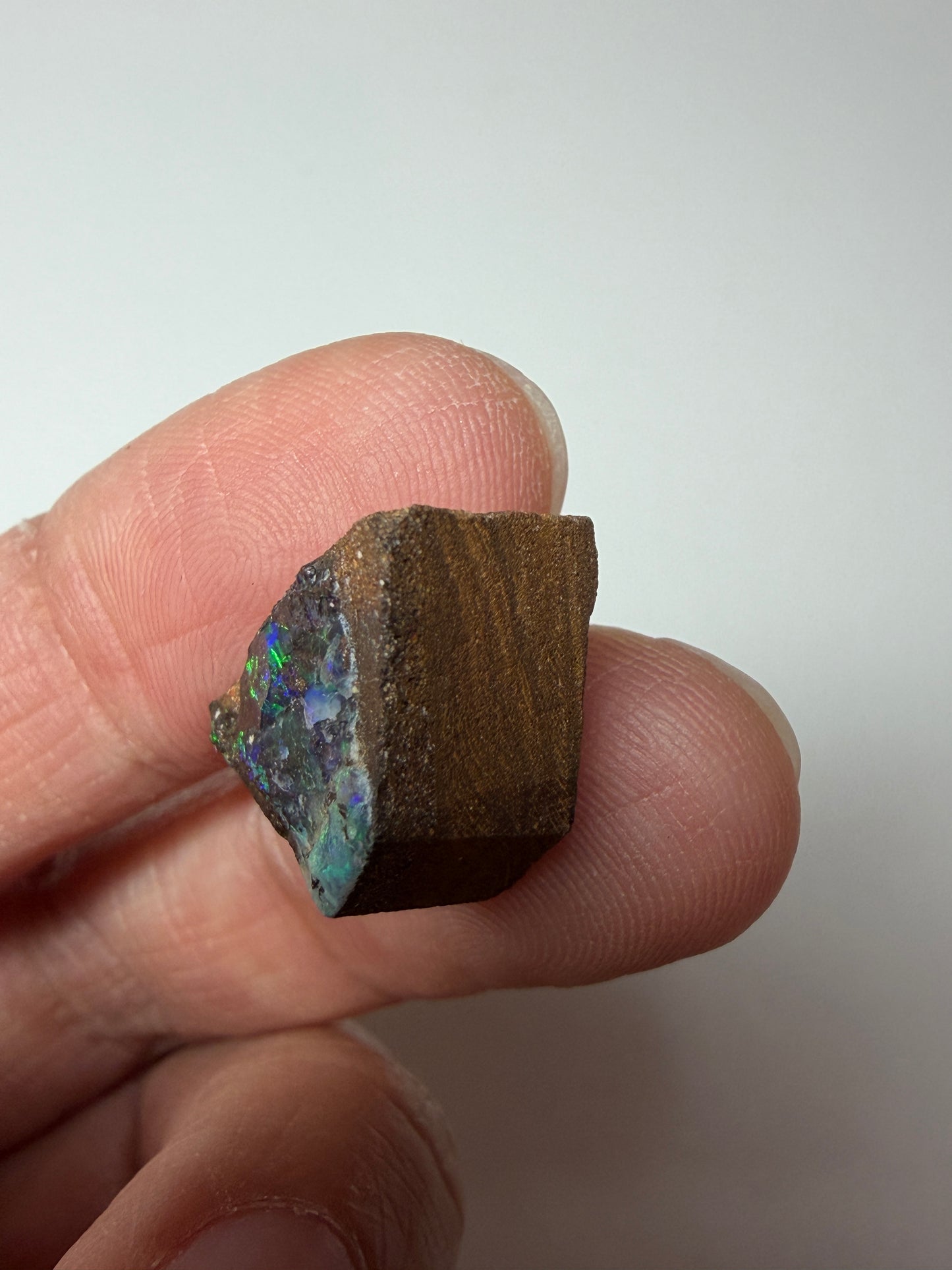 Boulder Opal Natural Single Split. 12.35 Carats