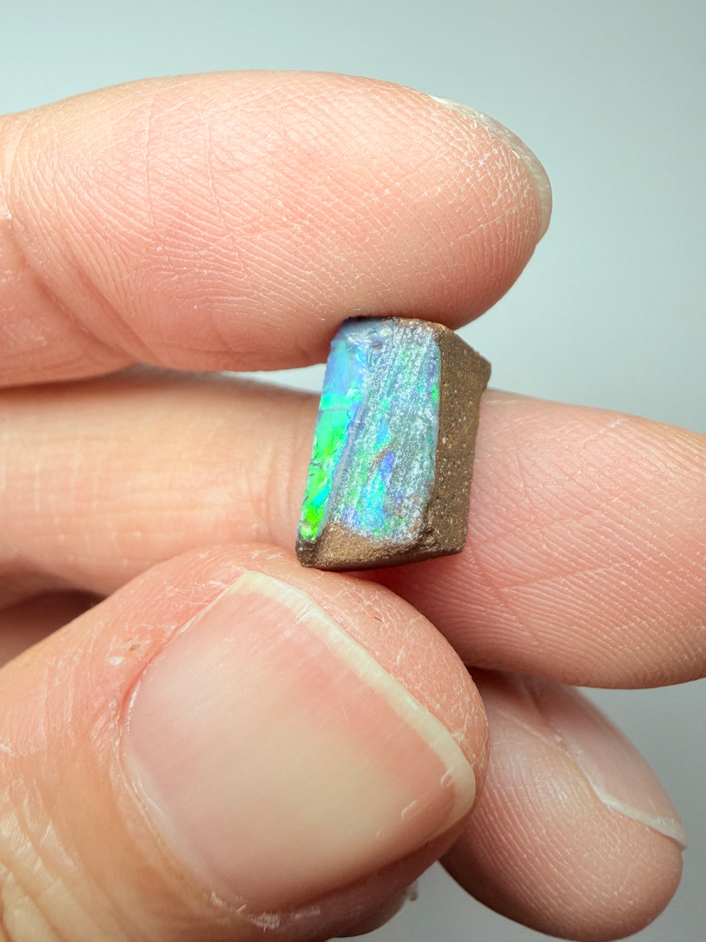 Boulder Opal Natural Single Split. 10.50 Carats