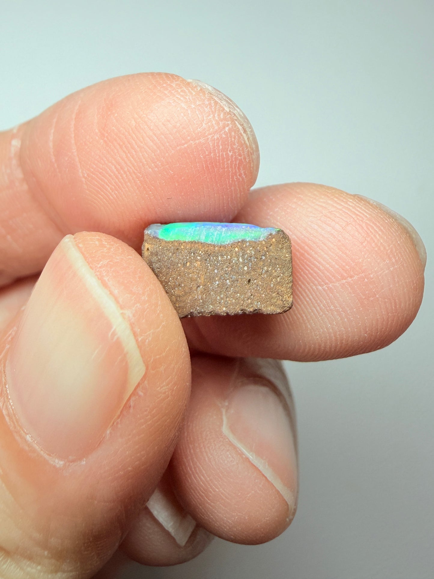 Boulder Opal Natural Single Split. 10.50 Carats