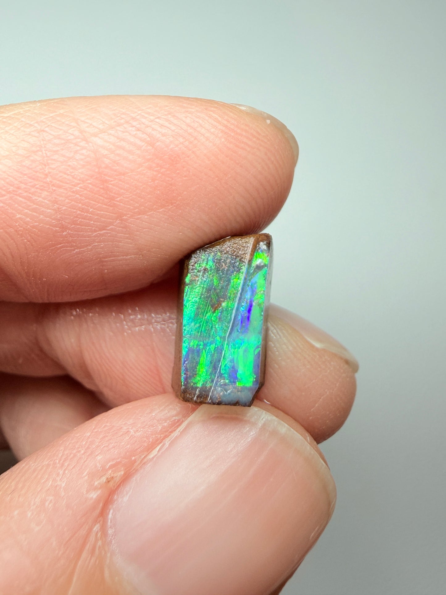Boulder Opal Natural Single Split. 10.50 Carats
