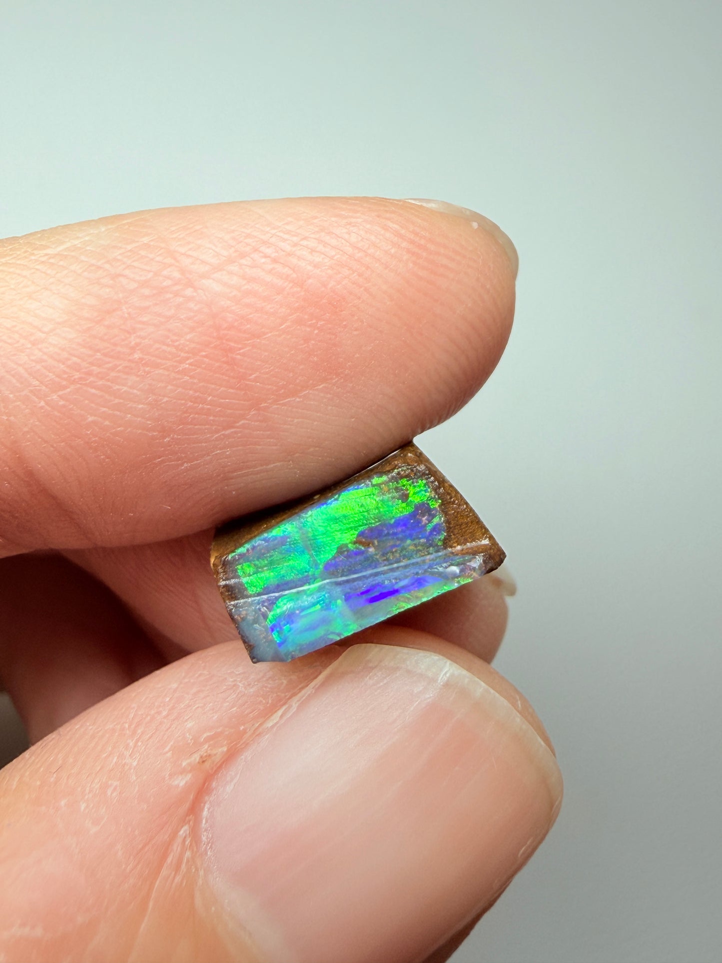 Boulder Opal Natural Single Split. 10.50 Carats