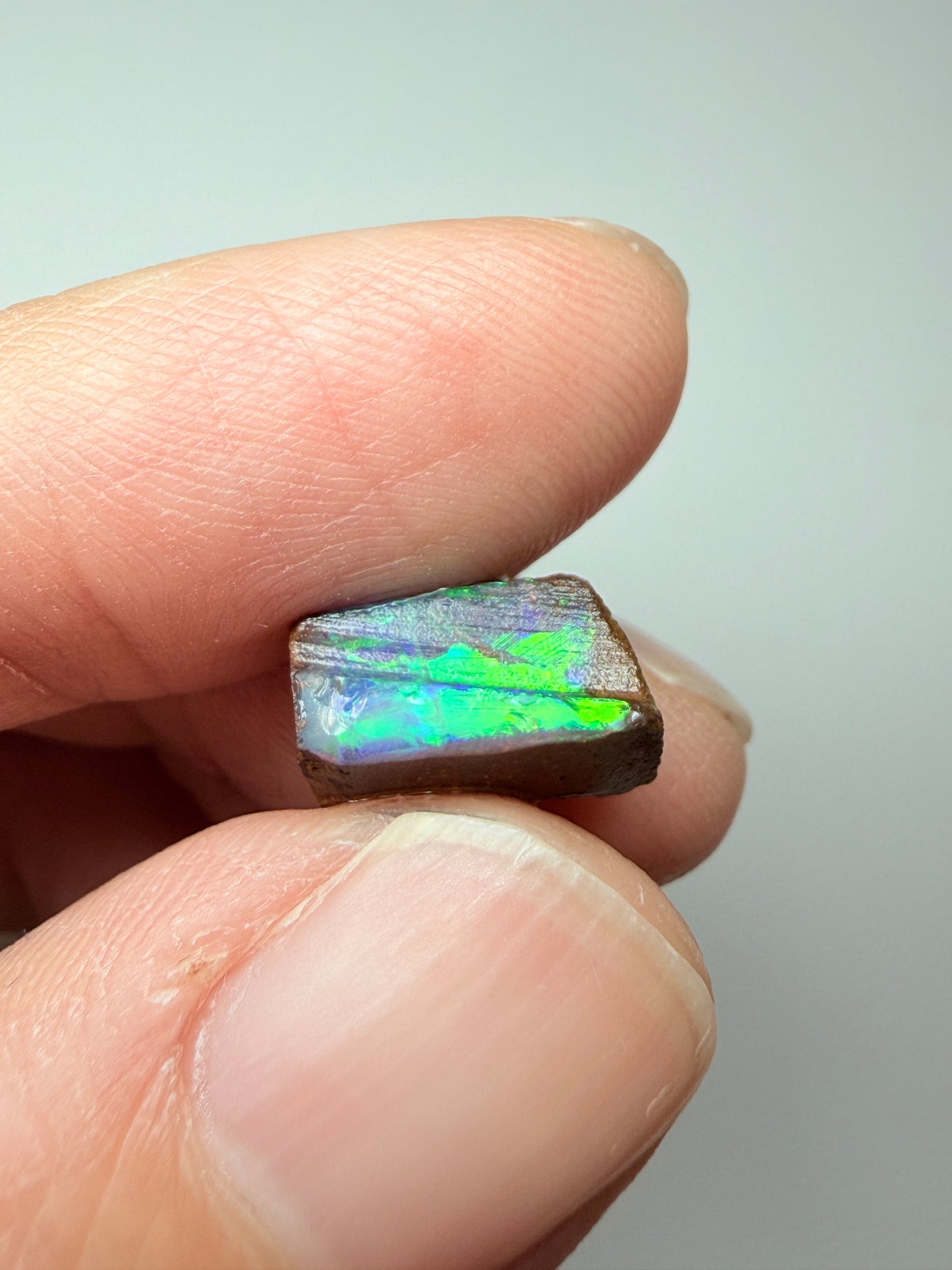 Boulder Opal Natural Single Split. 10.50 Carats