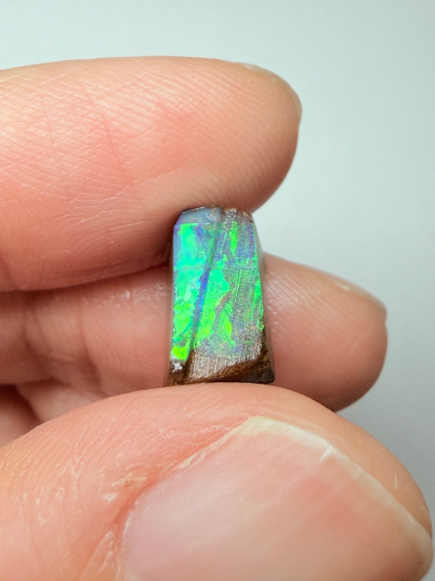 Boulder Opal Natural Single Split. 10.50 Carats