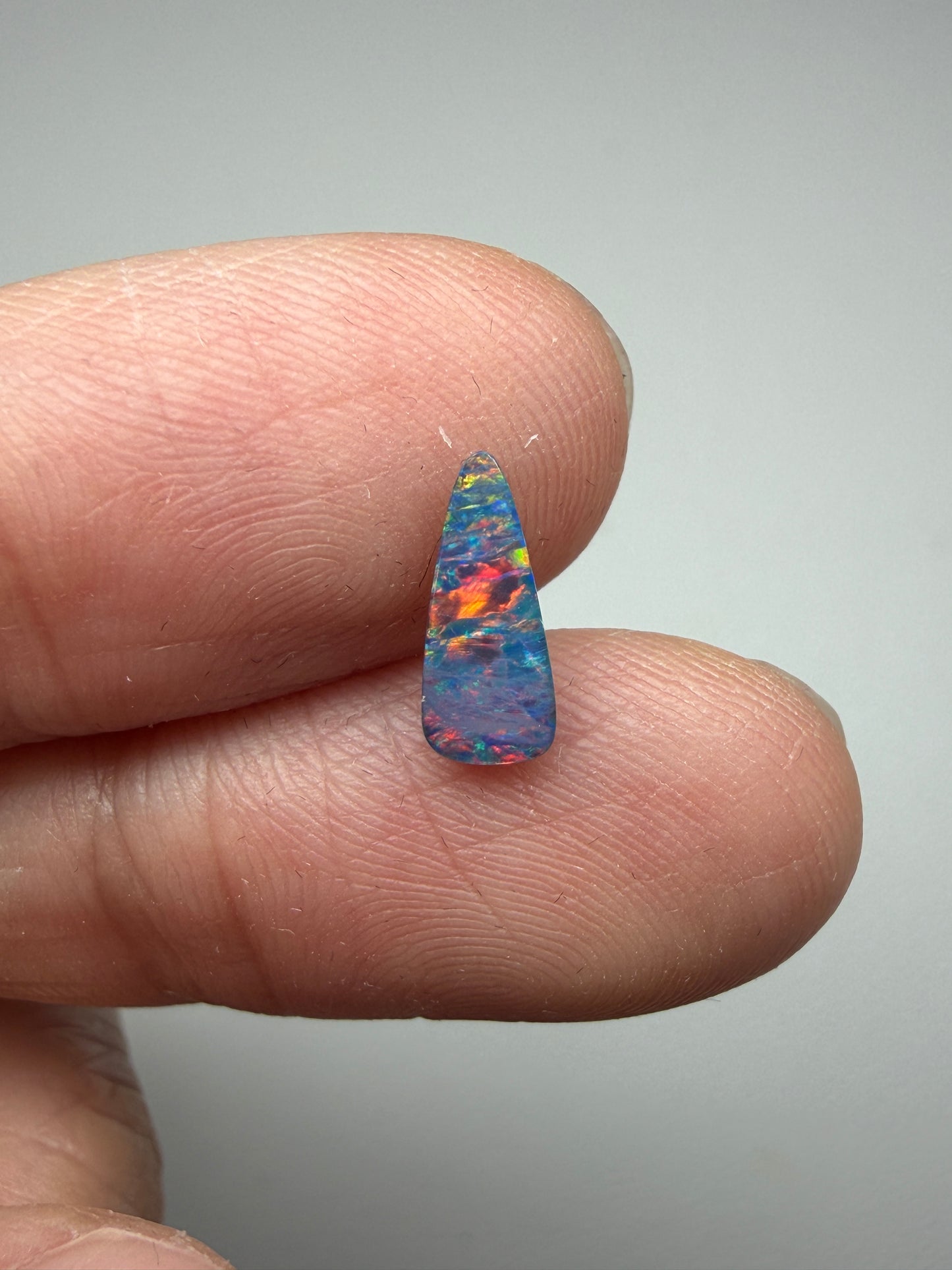 Sunset Scene. Lightning Ridge Doublet Black Opal. 0.55 Ct