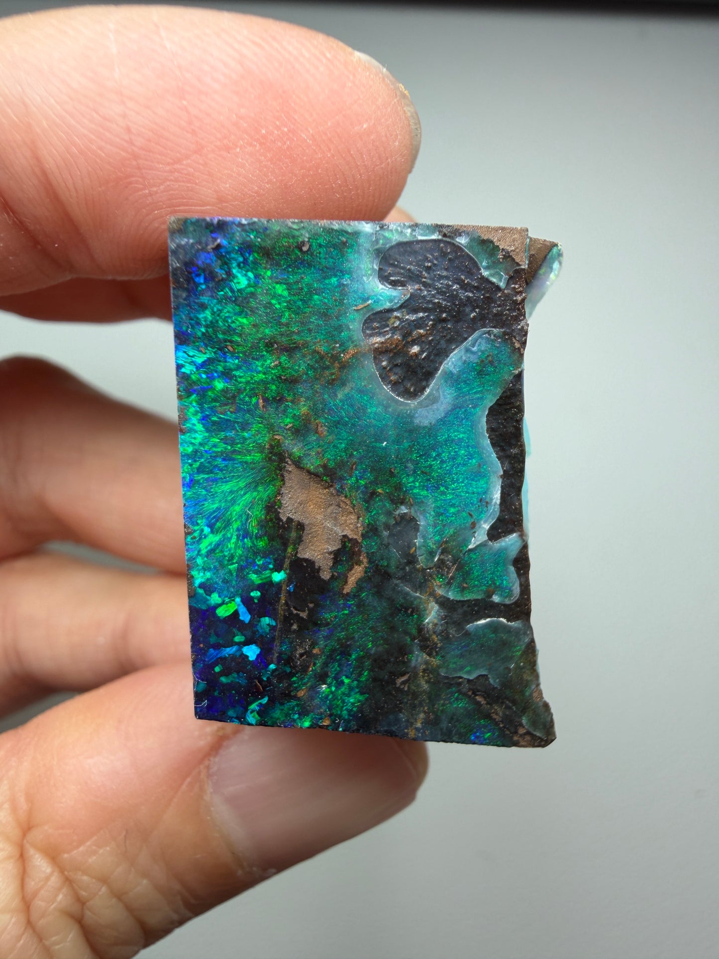 Boulder Opal Natural Two-Sided Split. 149.70 Carats