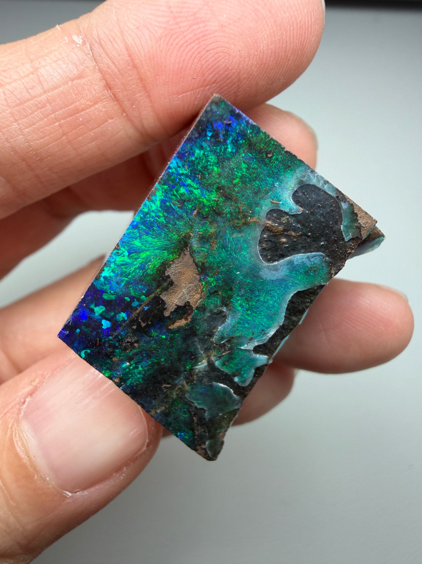 Boulder Opal Natural Two-Sided Split. 149.70 Carats