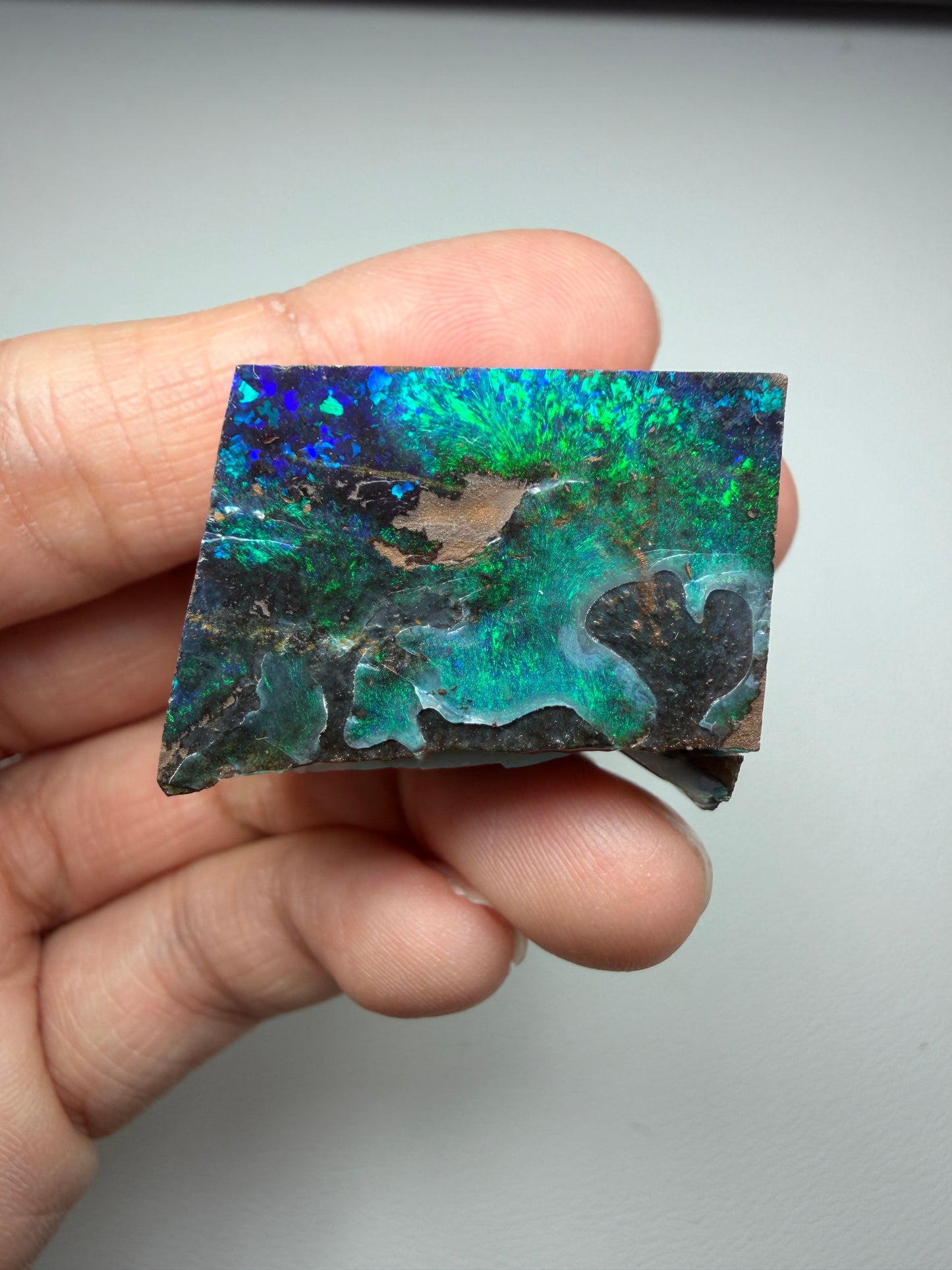 Boulder Opal Natural Two-Sided Split. 149.70 Carats