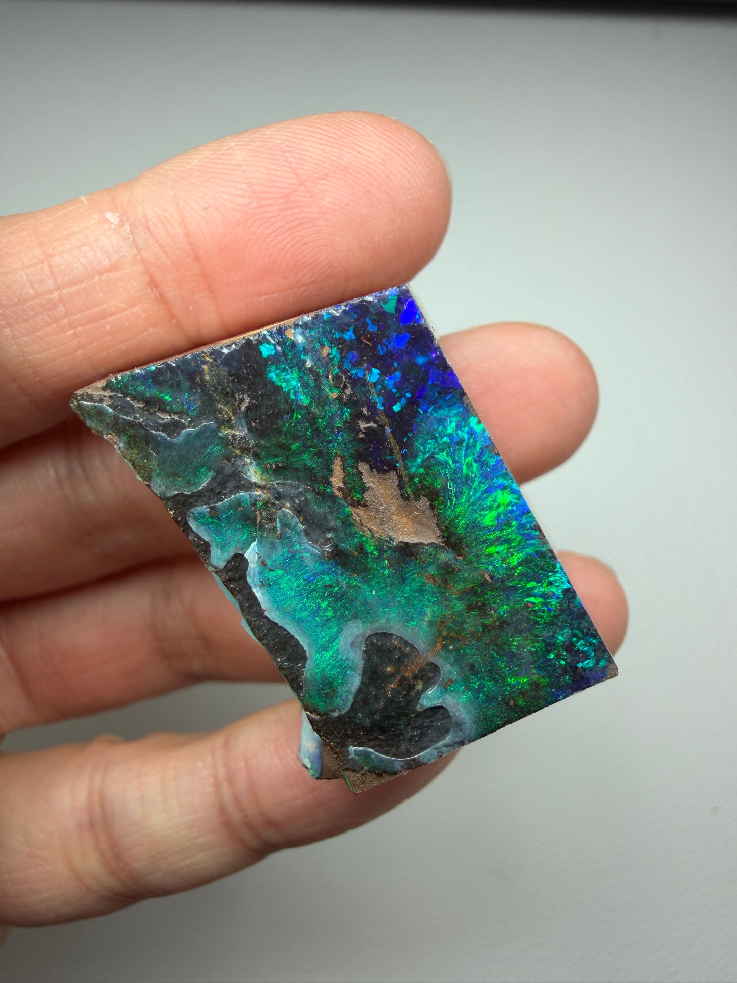 Boulder Opal Natural Two-Sided Split. 149.70 Carats