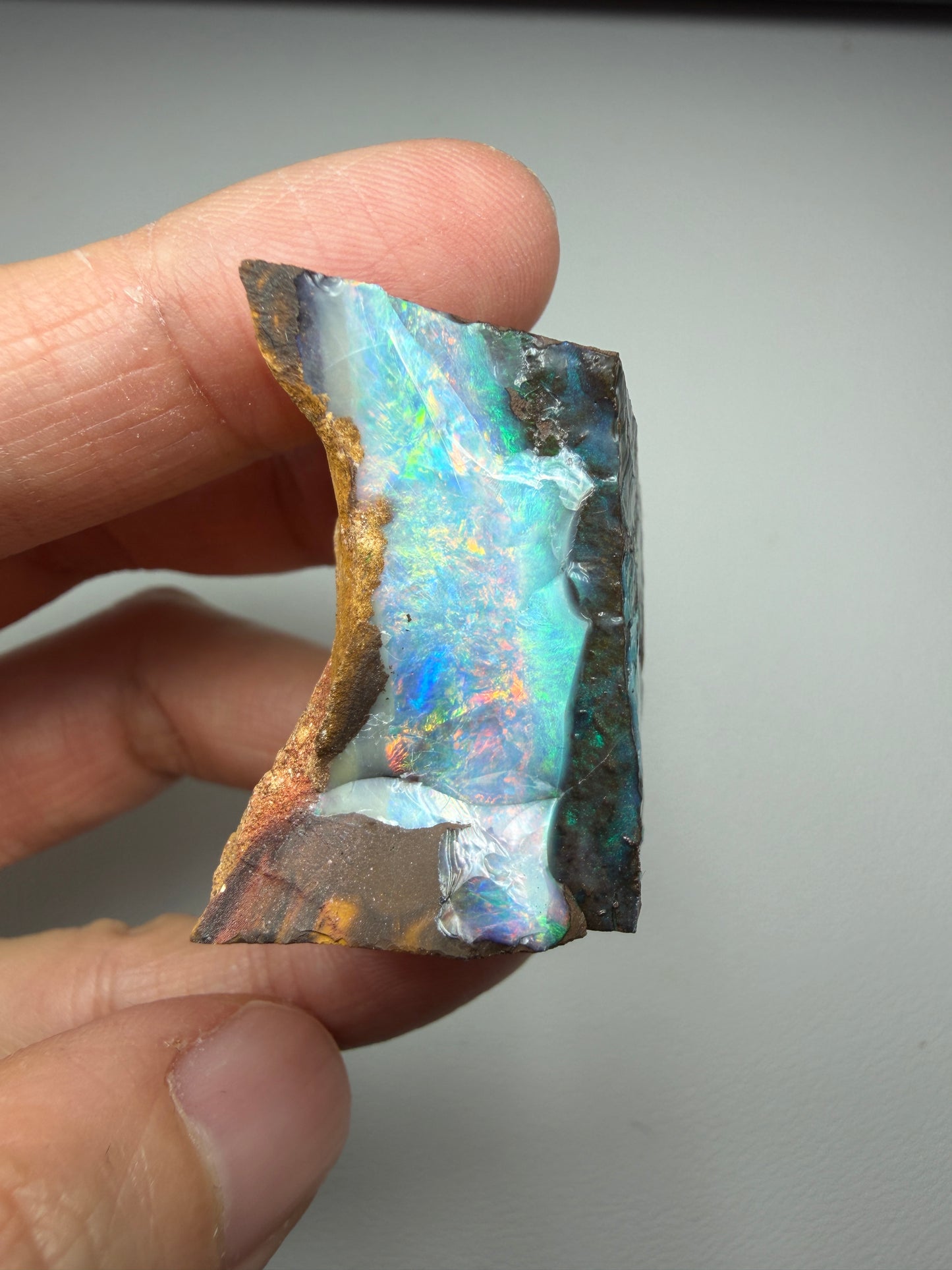 Boulder Opal Natural Two-Sided Split. 149.70 Carats