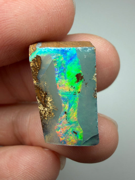 Boulder Opal Single Split Rub. 16.80 Carats