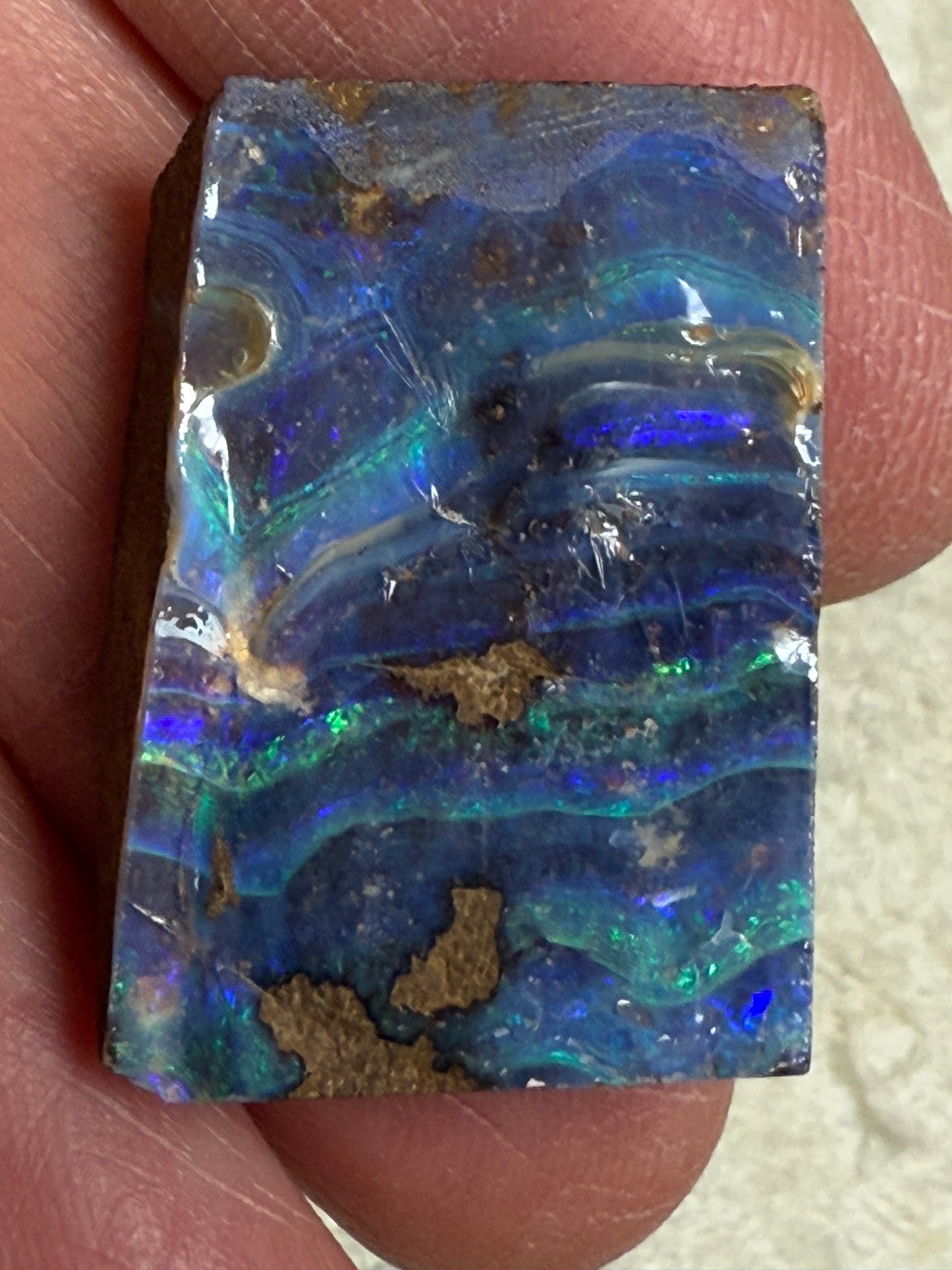 Split Pair Boulder Opal Rubs. 100 Carats