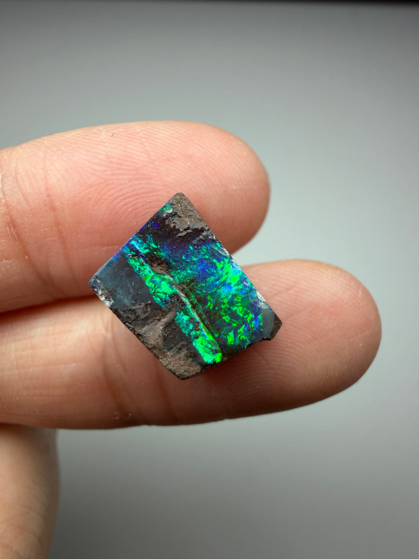 Boulder Opal Natural Single Split. 10.50 Carats