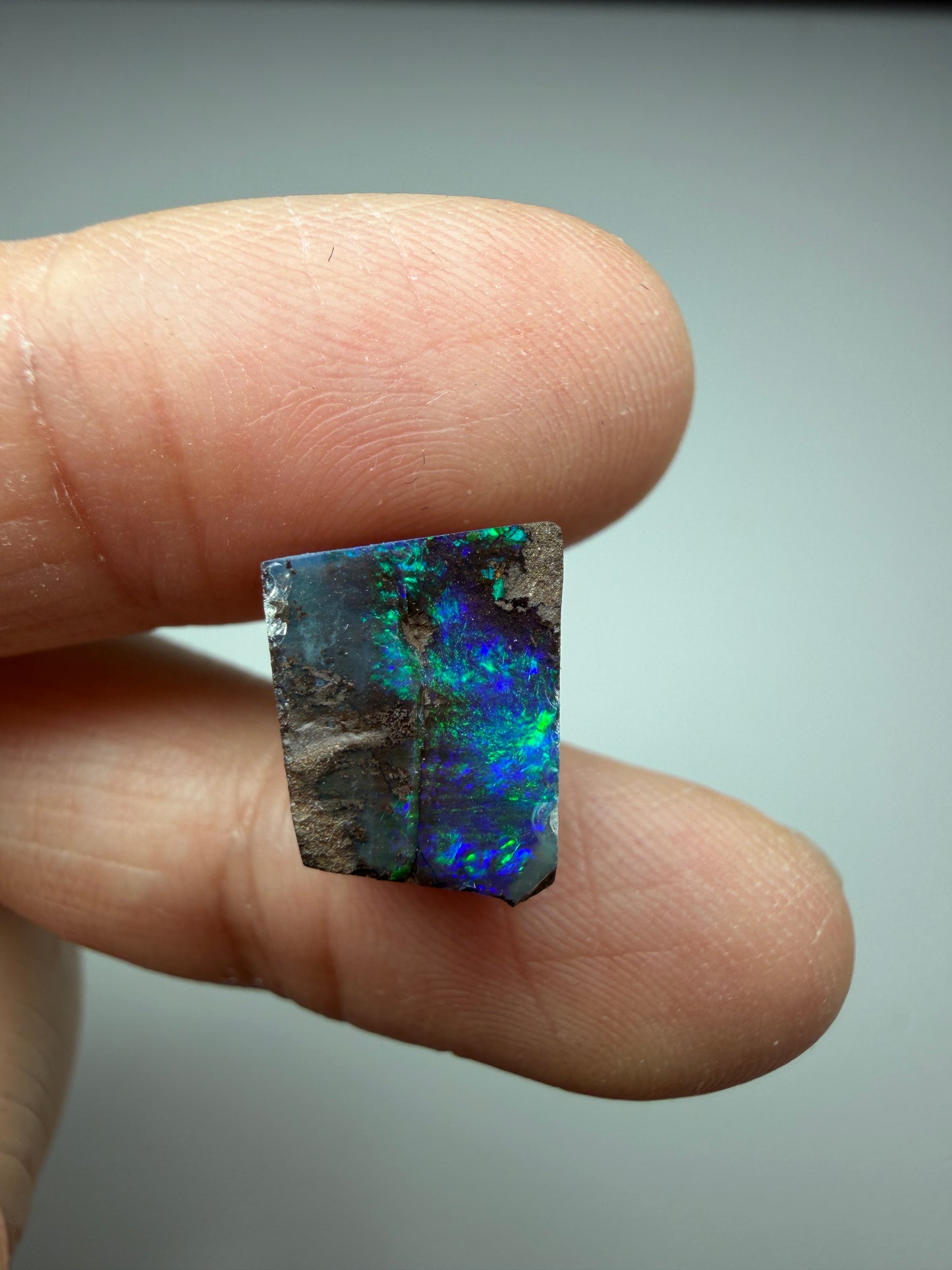 Boulder Opal Natural Single Split. 10.50 Carats