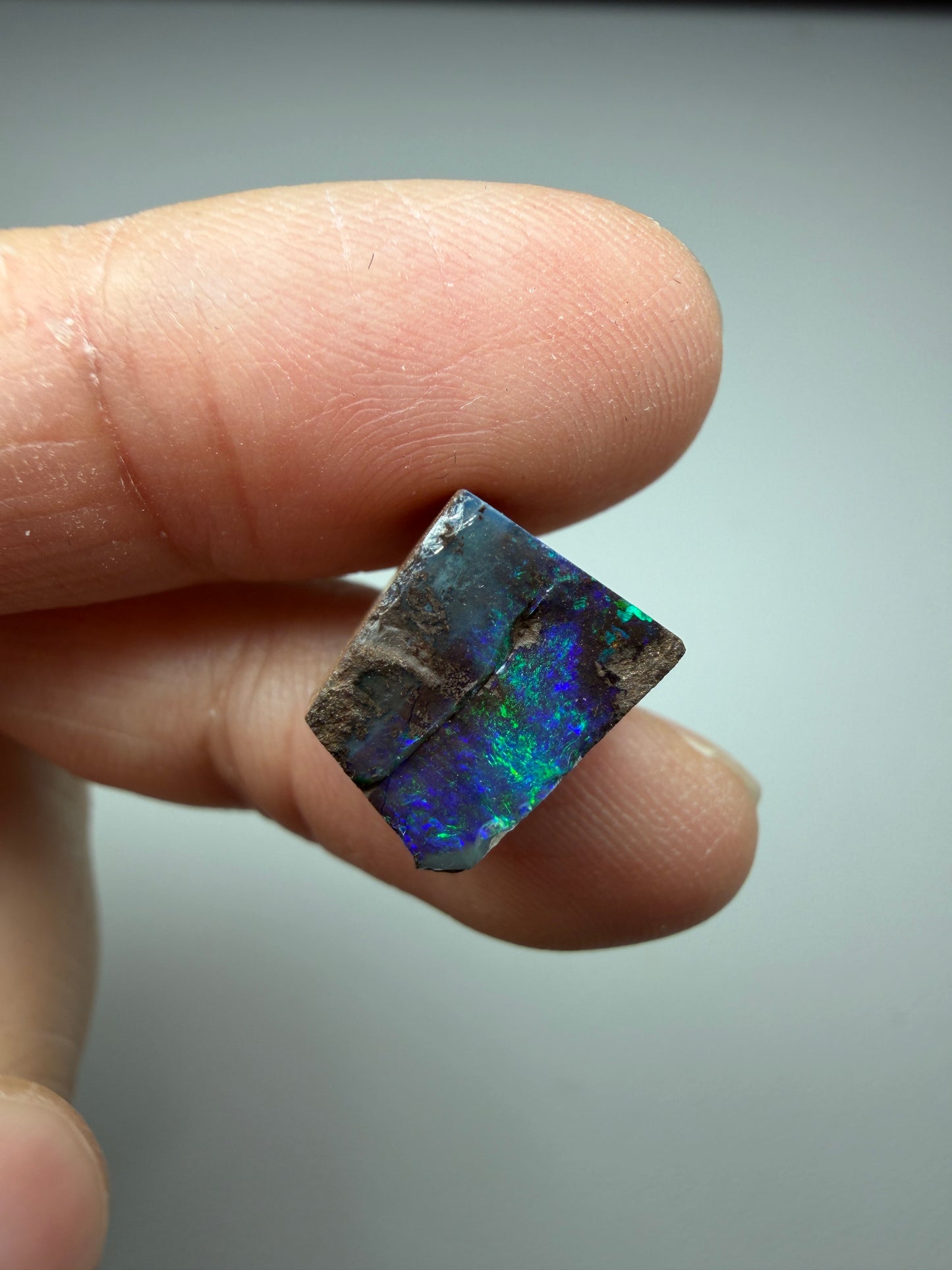 Boulder Opal Natural Single Split. 10.50 Carats