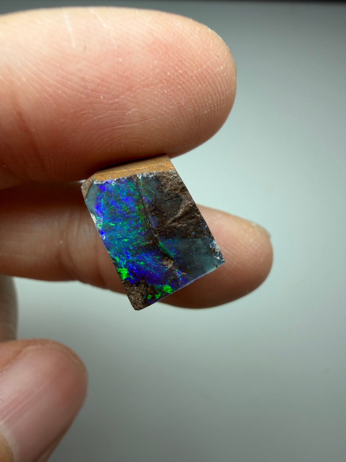 Boulder Opal Natural Single Split. 10.50 Carats