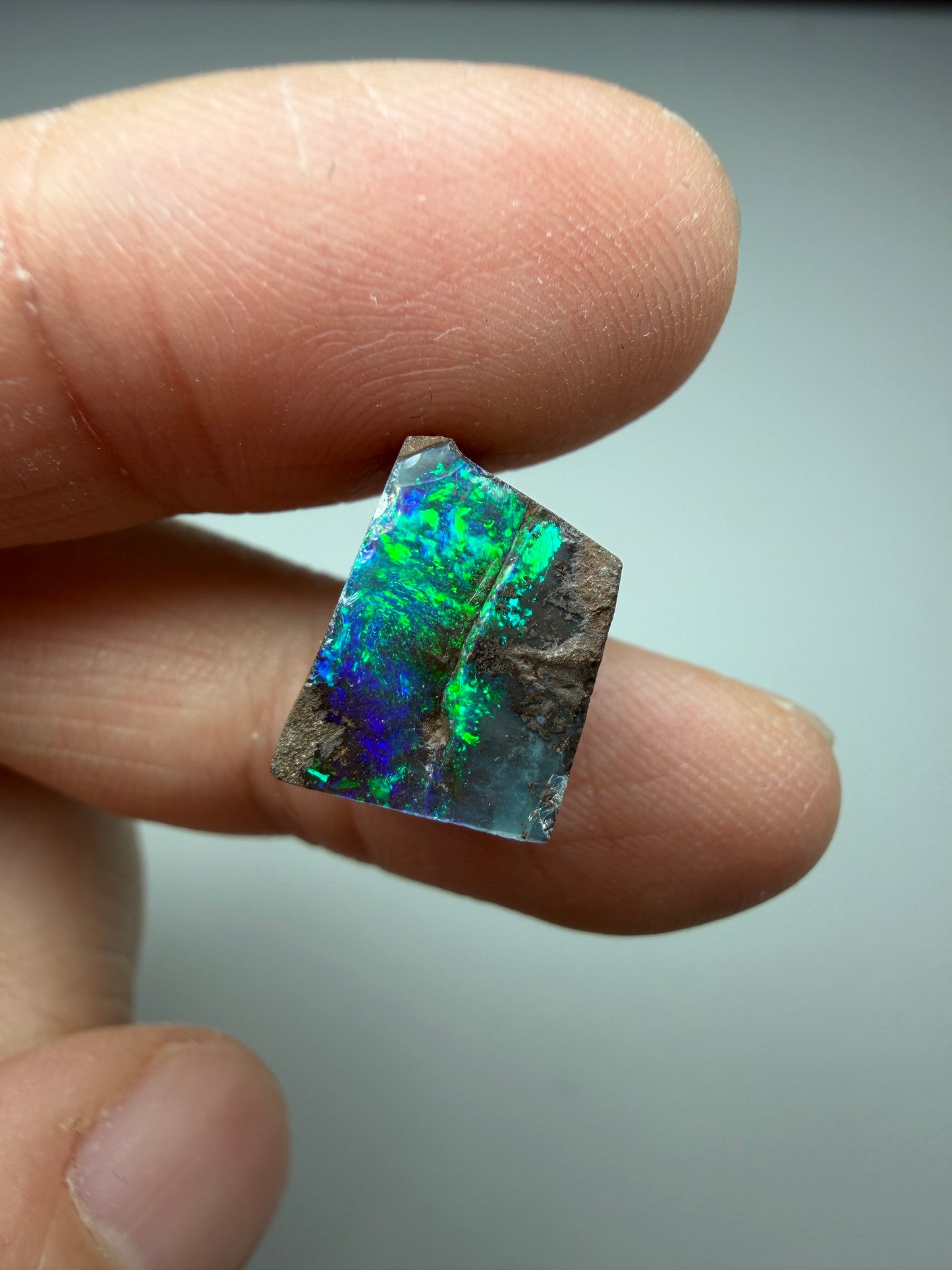 Boulder Opal Natural Single Split. 10.50 Carats
