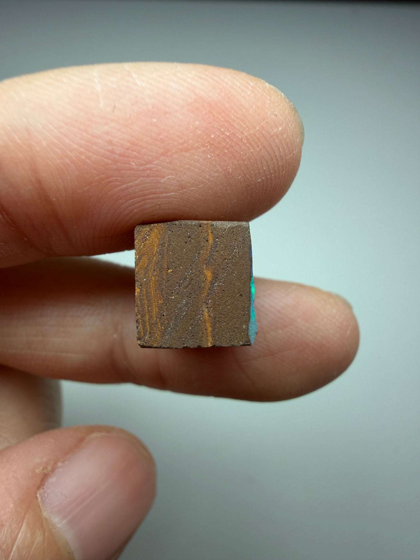 Boulder Opal Natural Single Split. 10.50 Carats