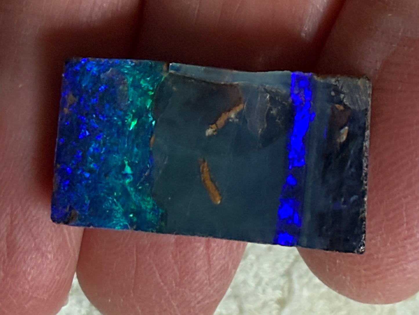 Split Pair Boulder Opal Rubs. 45 Carats