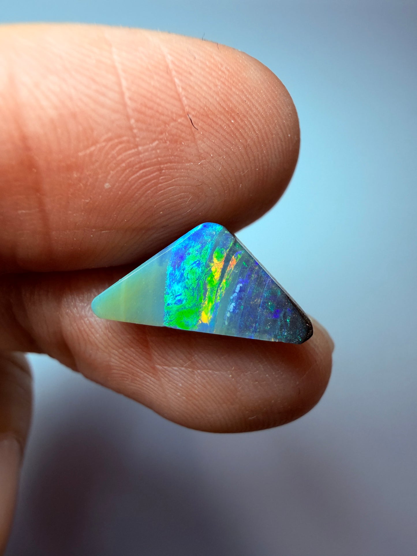 Vivid Waterfall. Solid Boulder Opal. 2.15 Ct