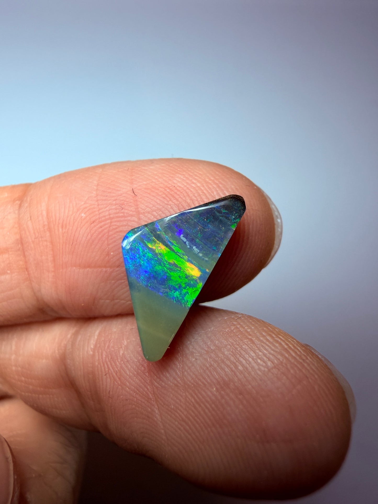 Vivid Waterfall. Solid Boulder Opal. 2.15 Ct