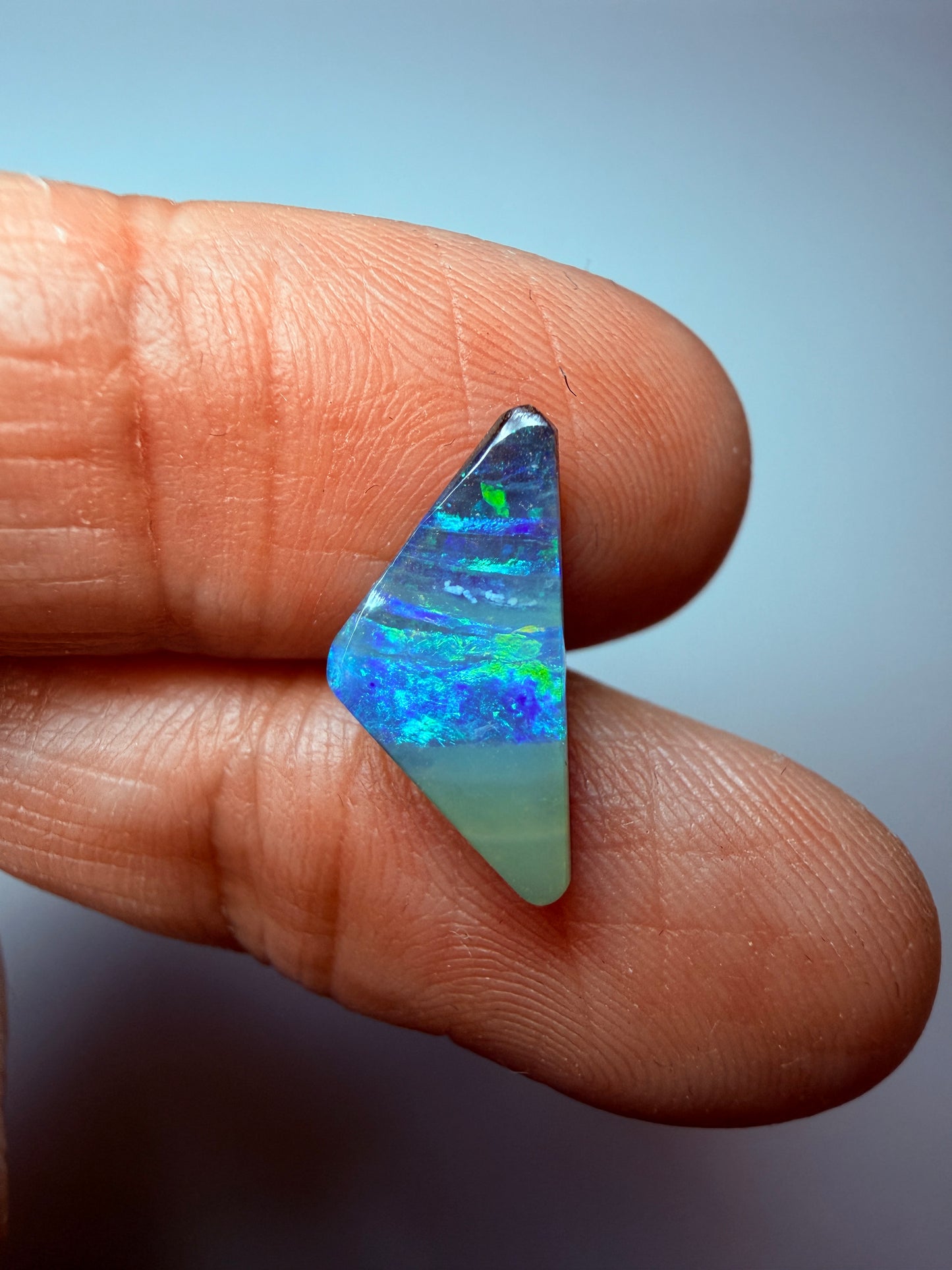 Vivid Waterfall. Solid Boulder Opal. 2.15 Ct