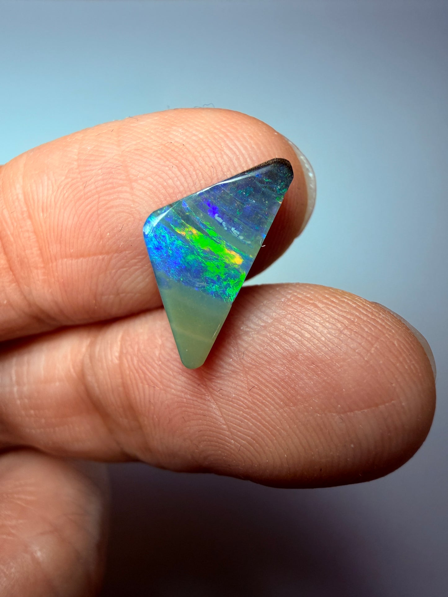 Vivid Waterfall. Solid Boulder Opal. 2.15 Ct