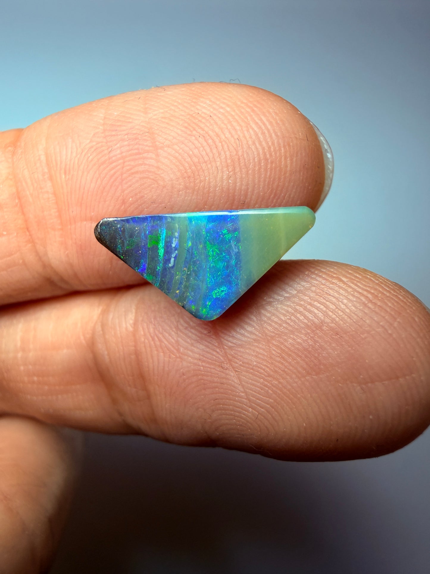Vivid Waterfall. Solid Boulder Opal. 2.15 Ct